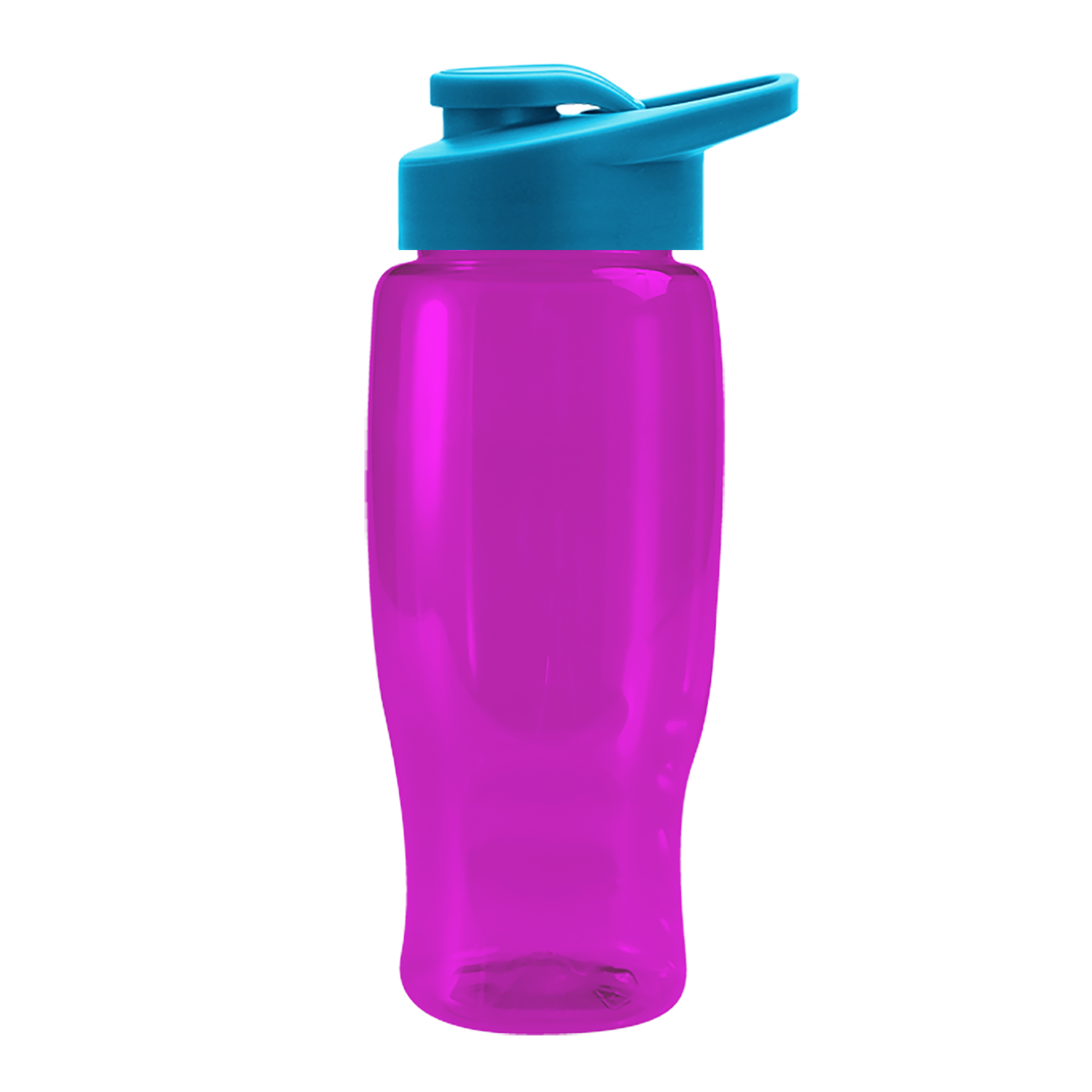 Poly+ Recycled Bottle with Drink-Thru Lid - 27 oz.