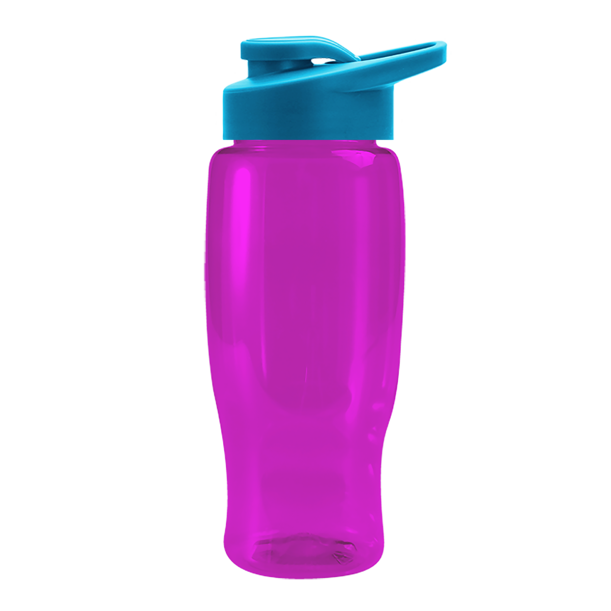 Poly+ Recycled Bottle with Drink-Thru Lid - 27 oz.