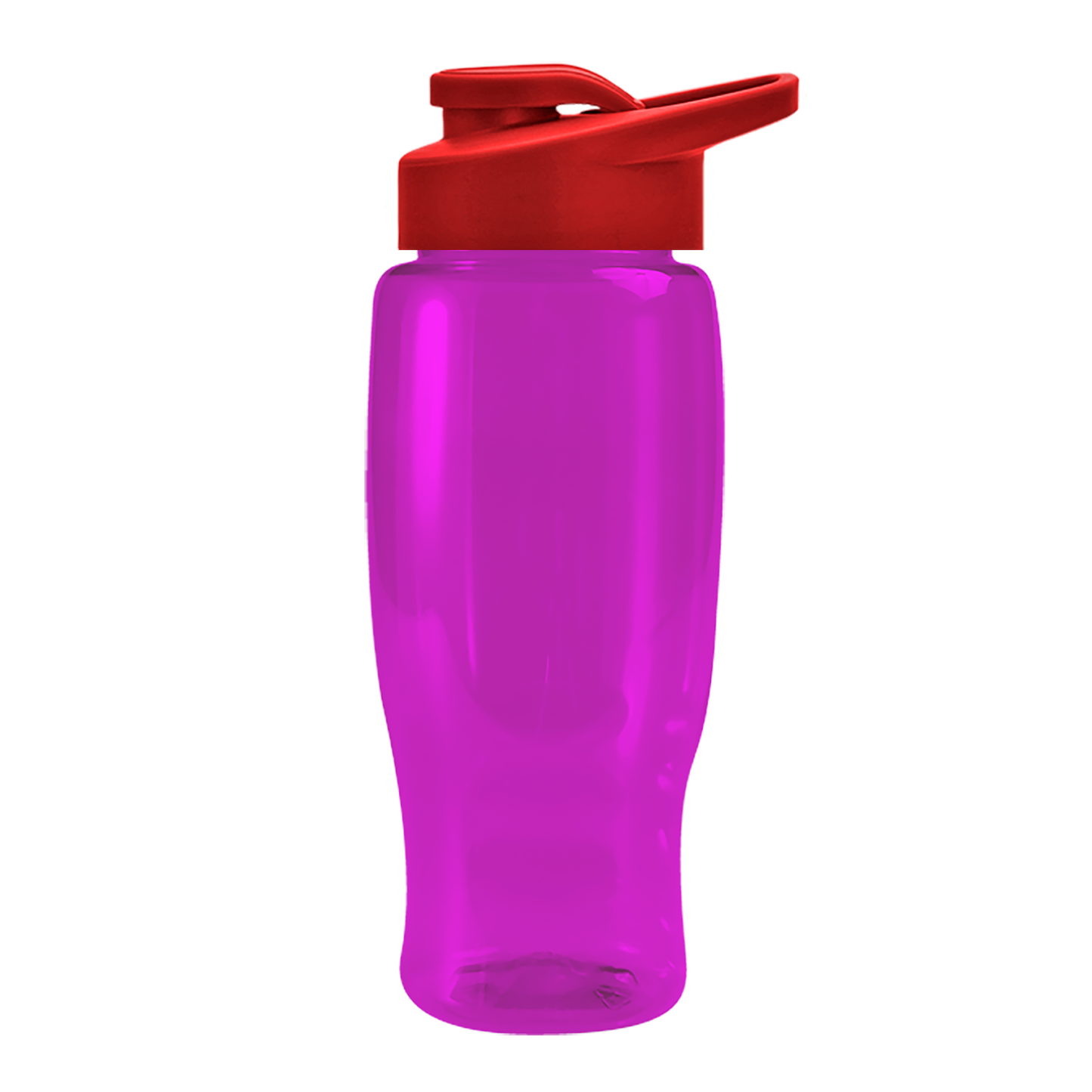 Poly+ Recycled Bottle with Drink-Thru Lid - 27 oz.