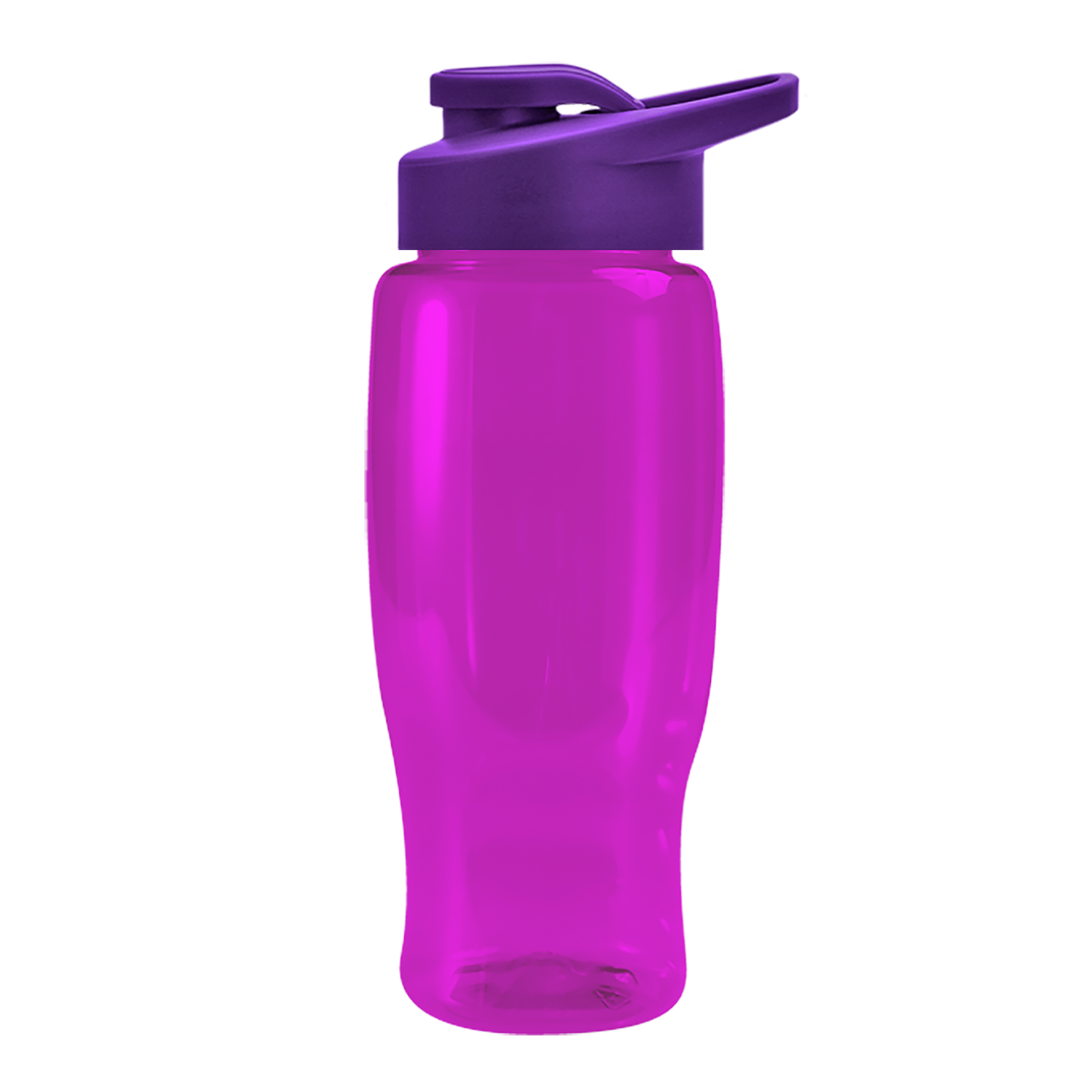 Poly+ Recycled Bottle with Drink-Thru Lid - 27 oz.