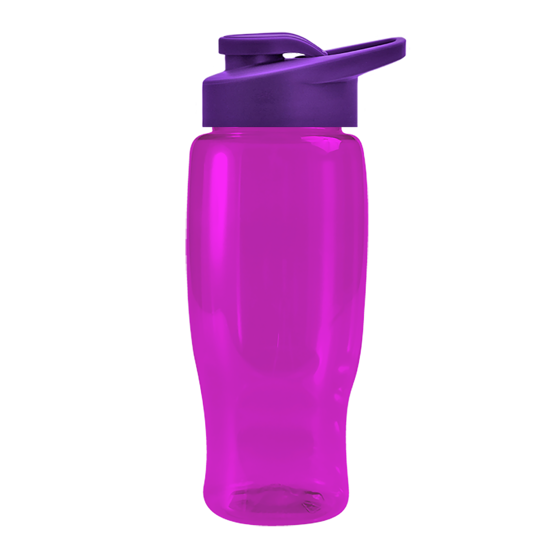 Poly+ Recycled Bottle with Drink-Thru Lid - 27 oz.
