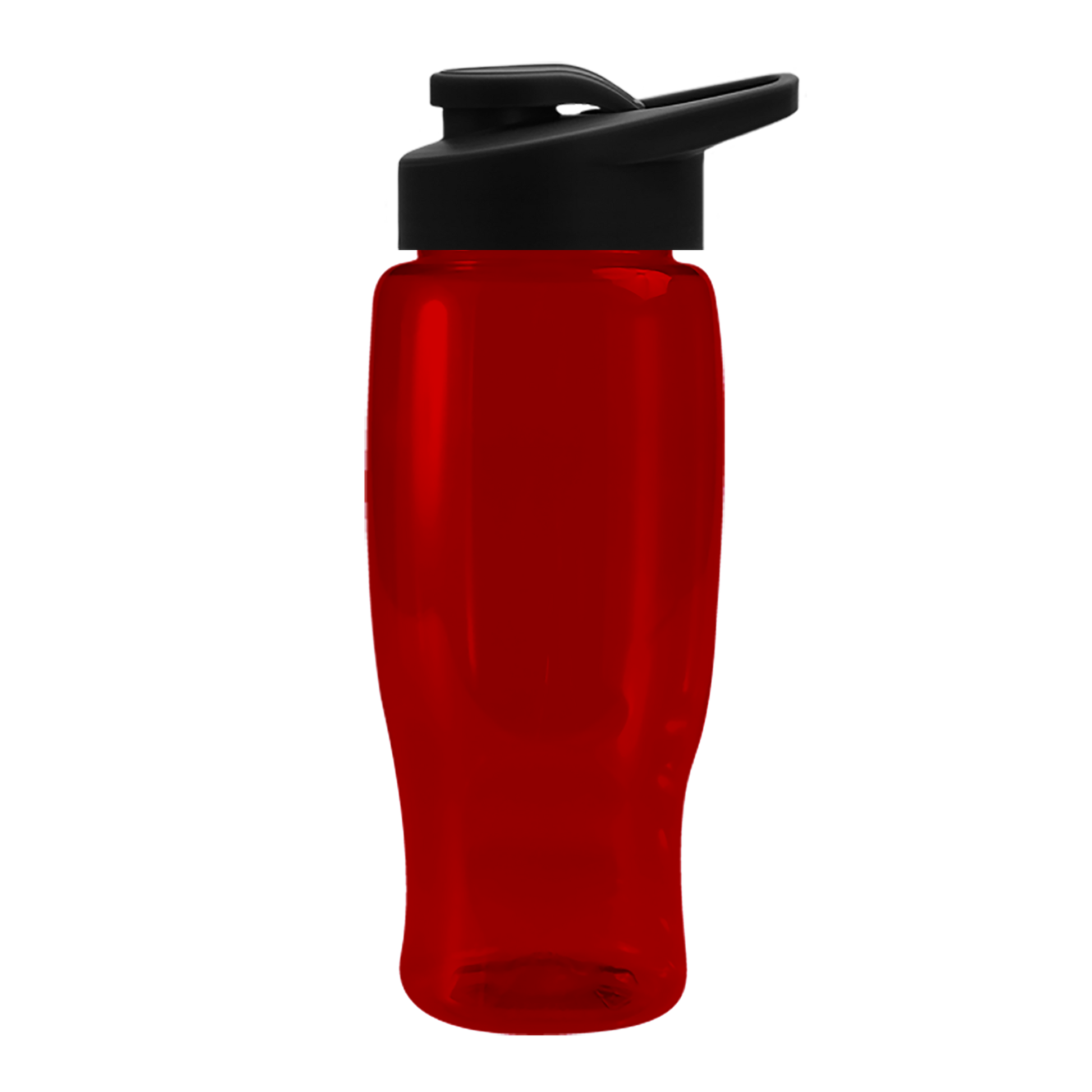 Poly+ Recycled Bottle with Drink-Thru Lid - 27 oz.