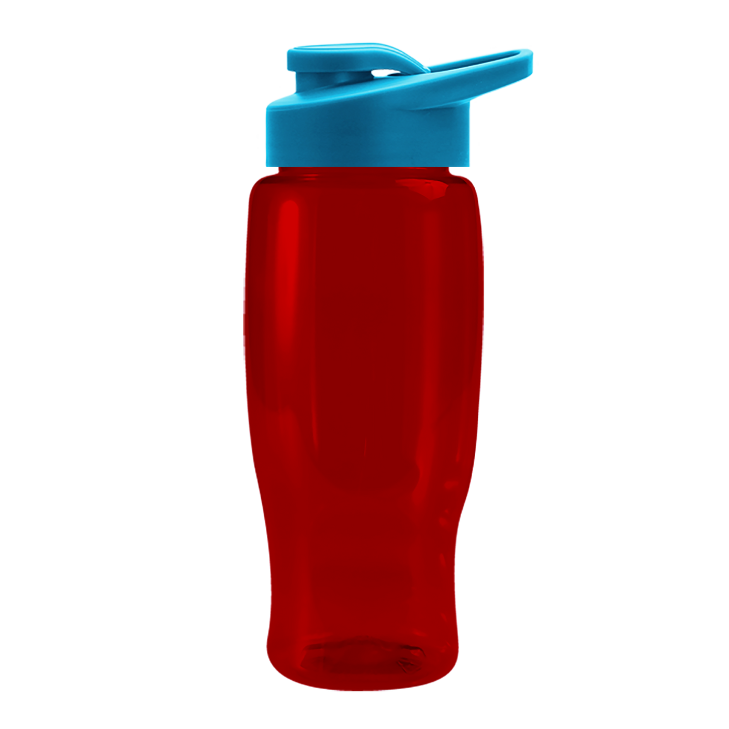 Poly+ Recycled Bottle with Drink-Thru Lid - 27 oz.