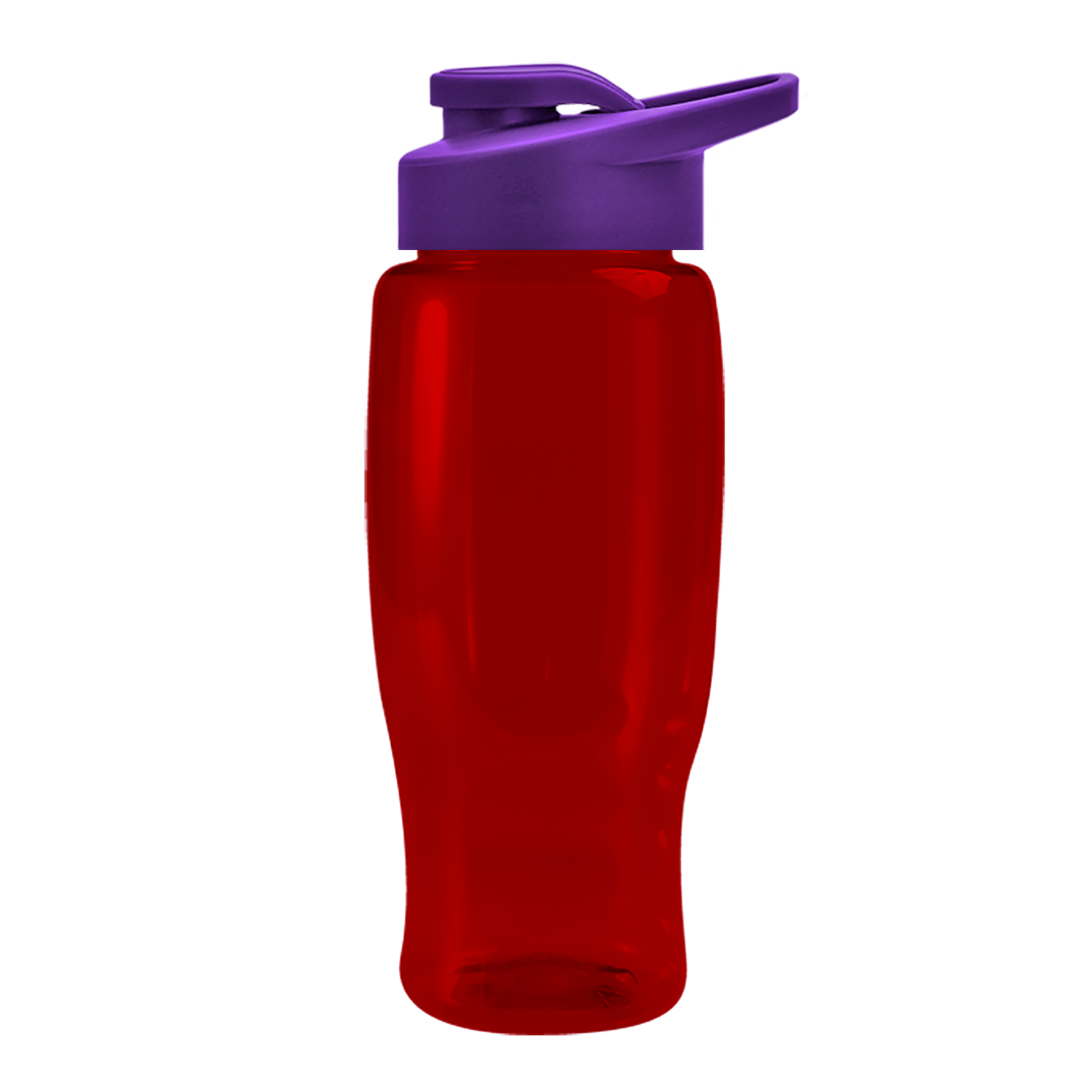 Poly+ Recycled Bottle with Drink-Thru Lid - 27 oz.