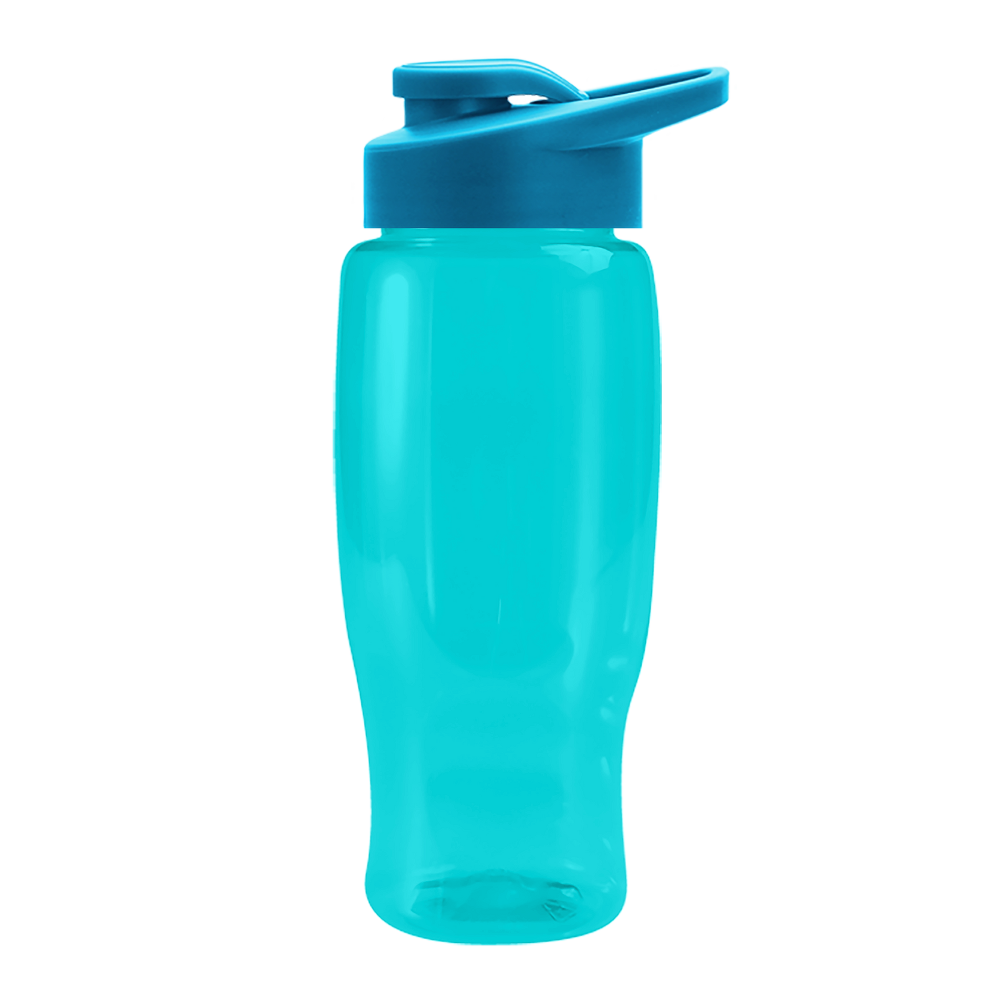 Poly+ Recycled Bottle with Drink-Thru Lid - 27 oz.