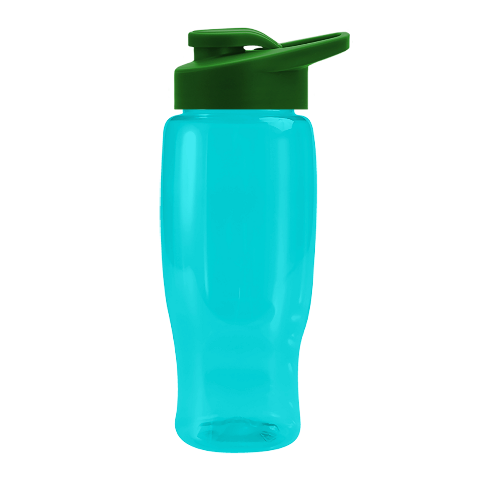 Poly+ Recycled Bottle with Drink-Thru Lid - 27 oz.