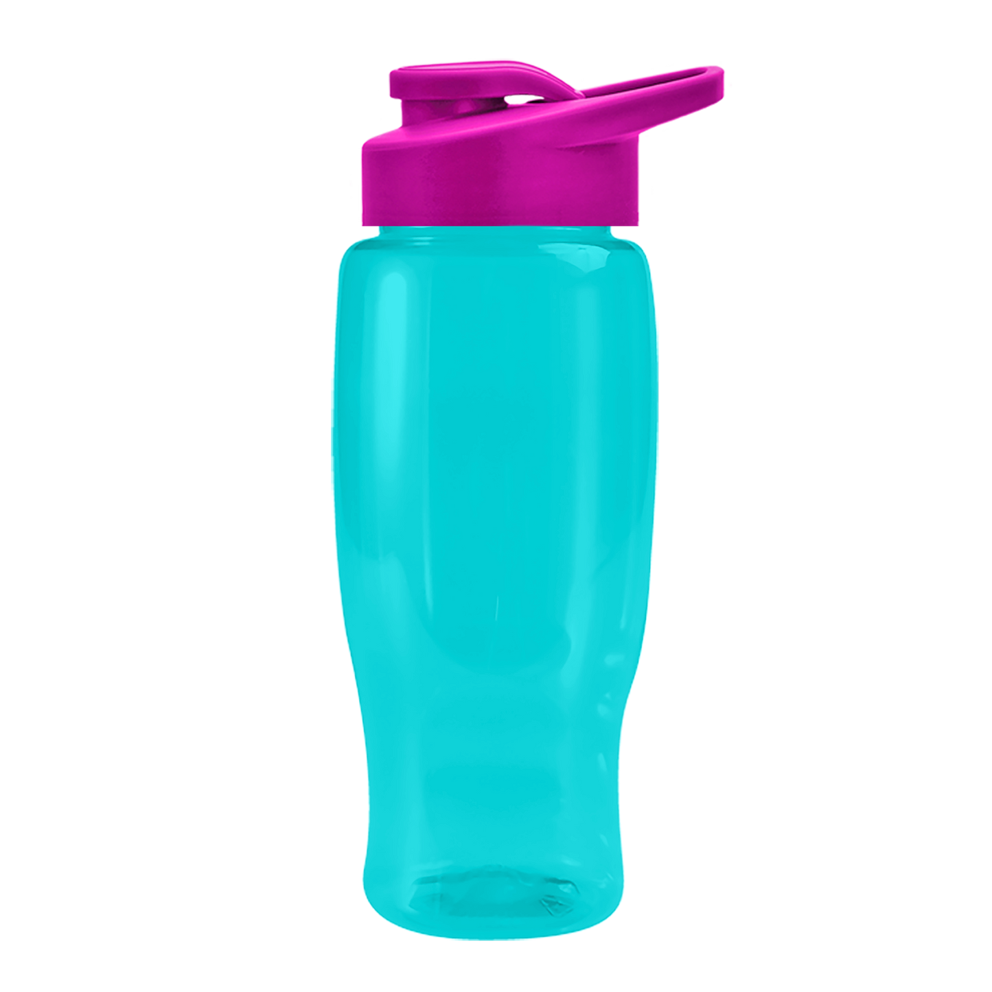 Poly+ Recycled Bottle with Drink-Thru Lid - 27 oz.