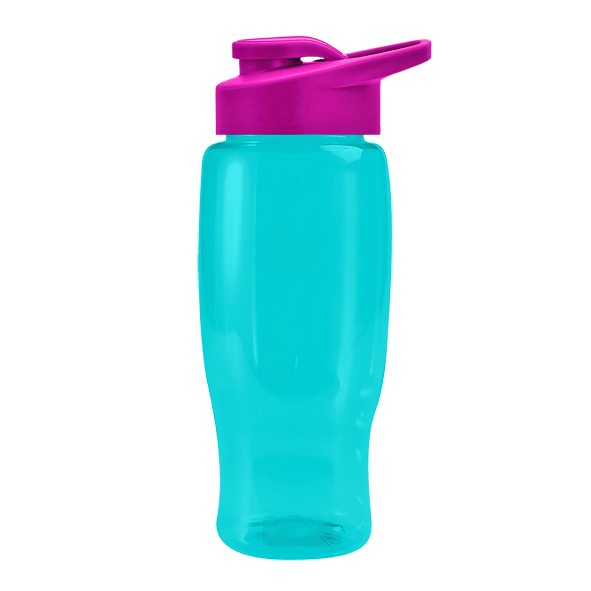 Custom logo Poly+ Recycled Bottle with Drink-Thru Lid - 27 oz.