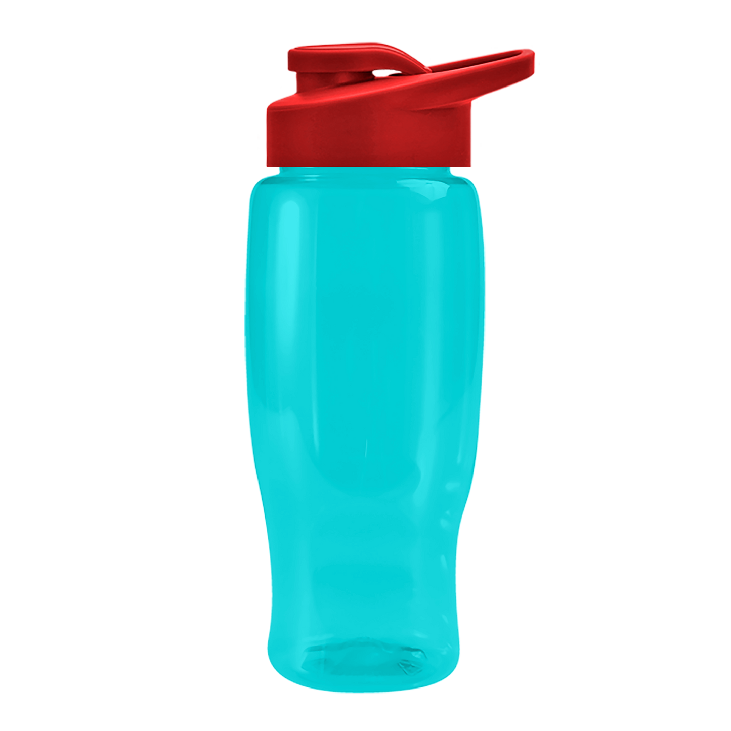 Poly+ Recycled Bottle with Drink-Thru Lid - 27 oz.