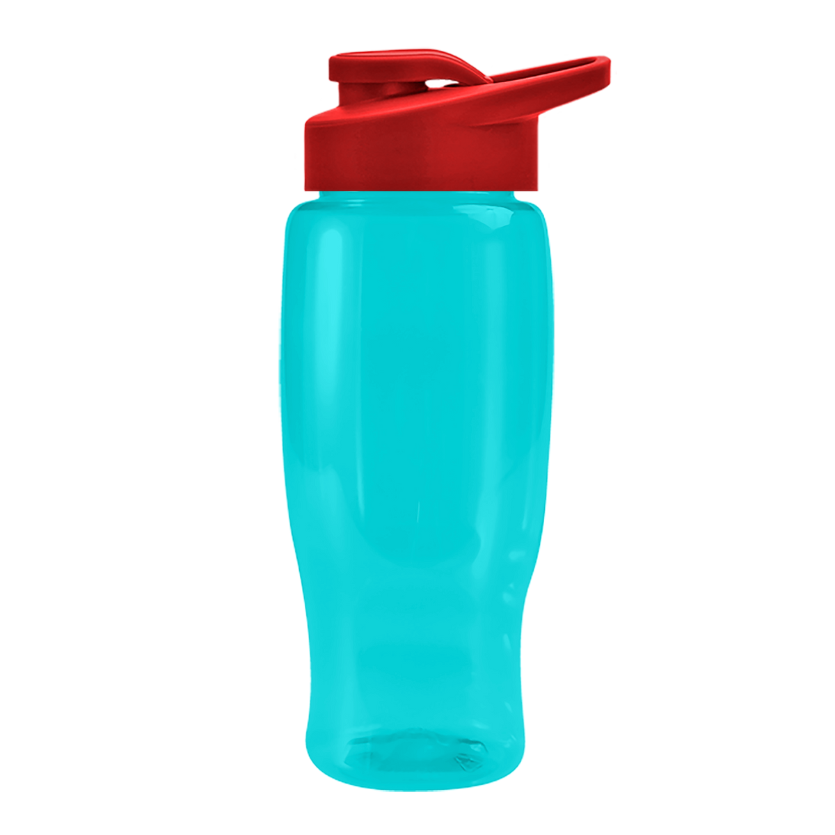 Custom logo Poly+ Recycled Bottle with Drink-Thru Lid - 27 oz.