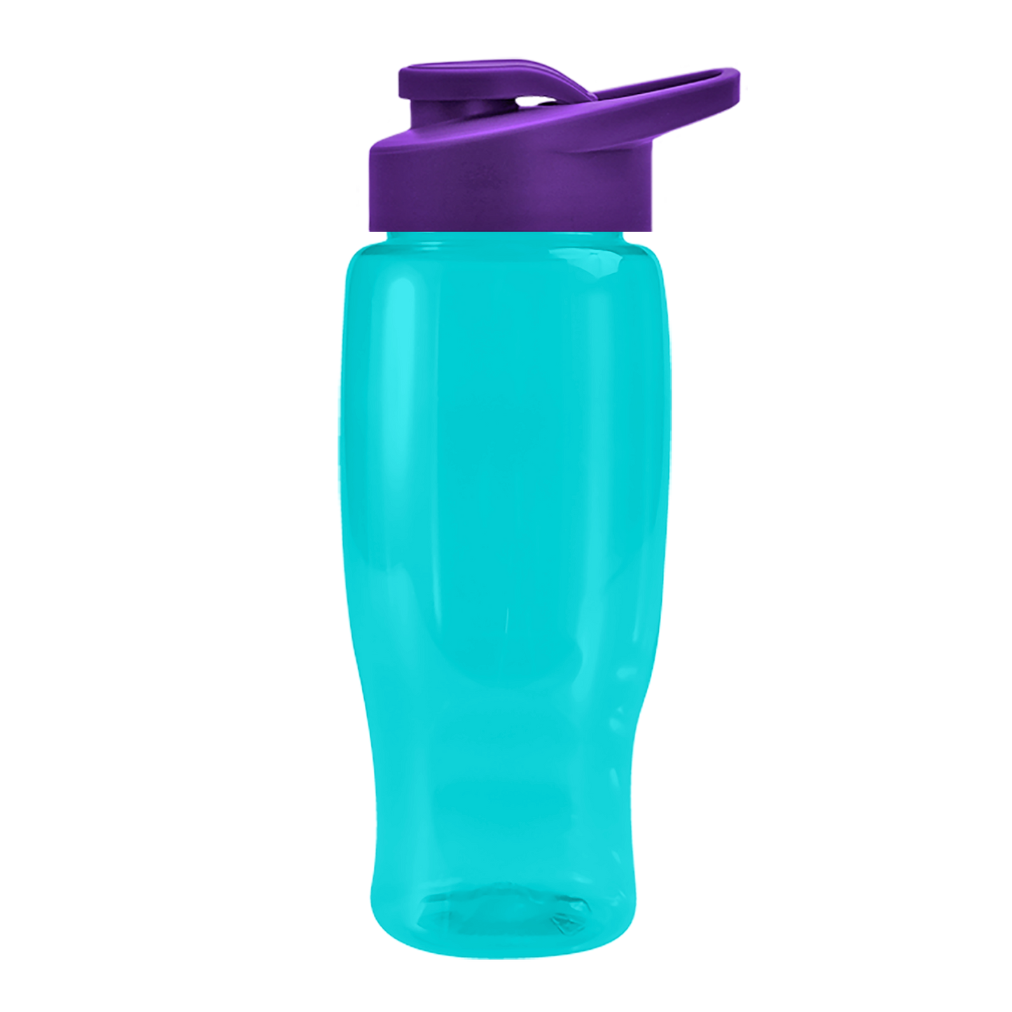 Poly+ Recycled Bottle with Drink-Thru Lid - 27 oz.