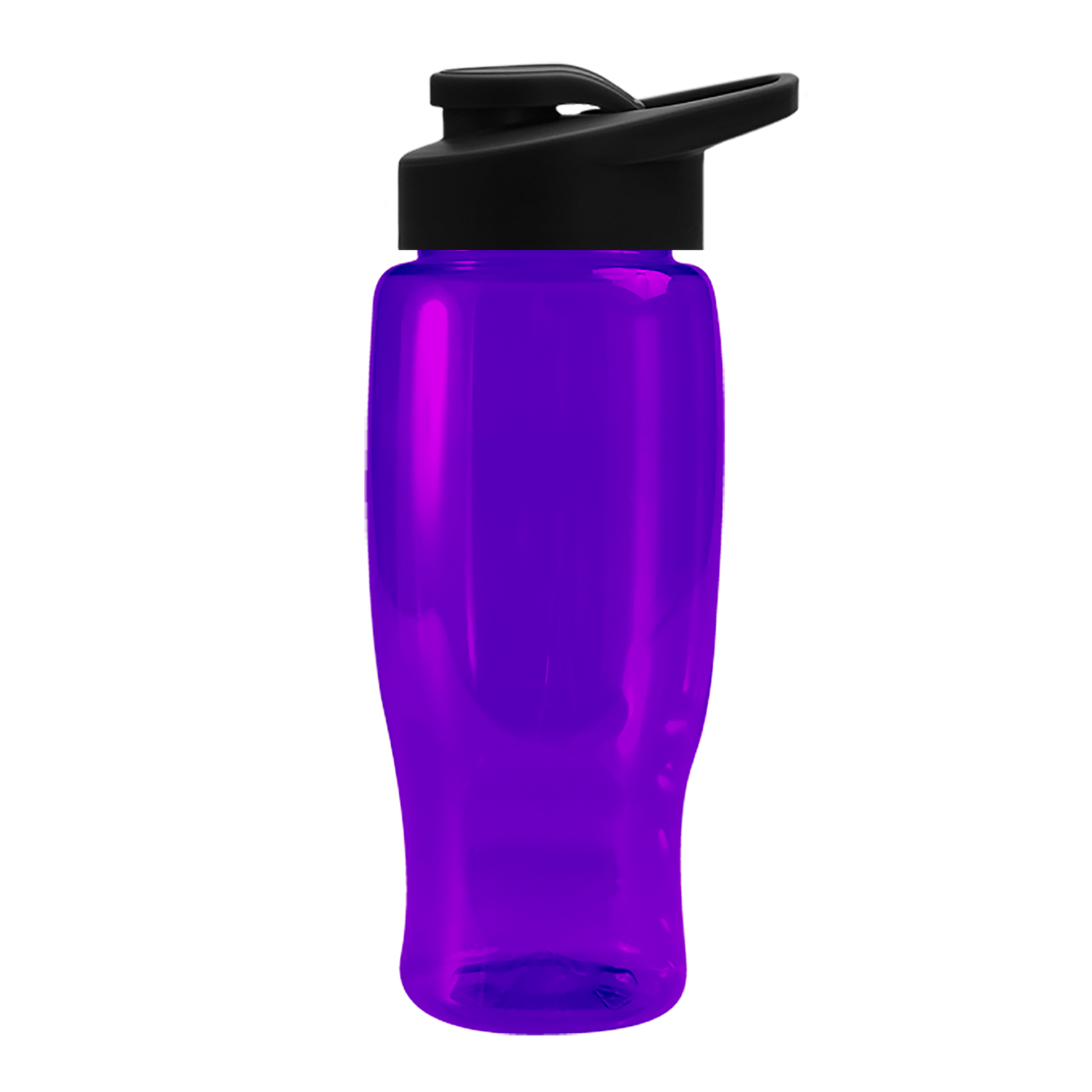 Poly+ Recycled Bottle with Drink-Thru Lid - 27 oz.