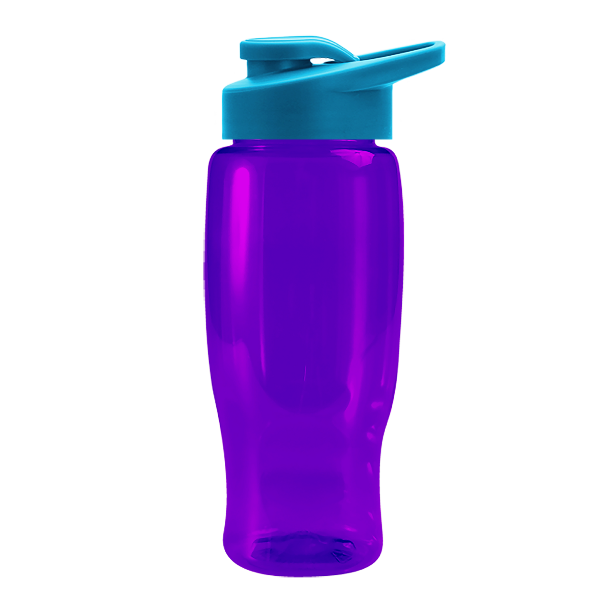Poly+ Recycled Bottle with Drink-Thru Lid - 27 oz.