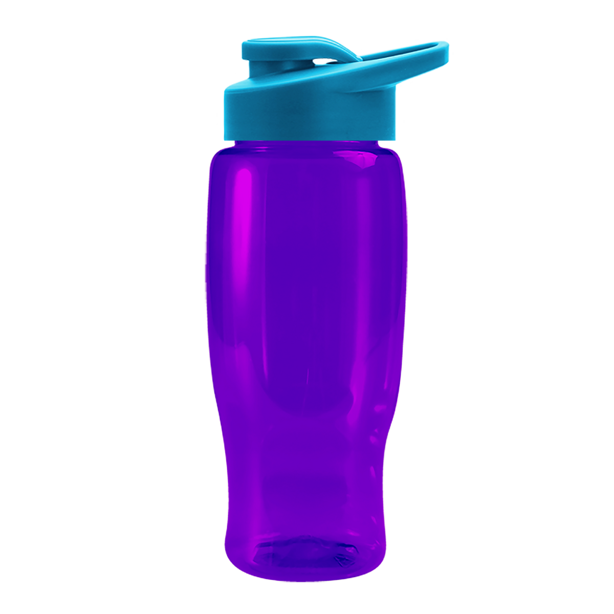 Custom logo Poly+ Recycled Bottle with Drink-Thru Lid - 27 oz.