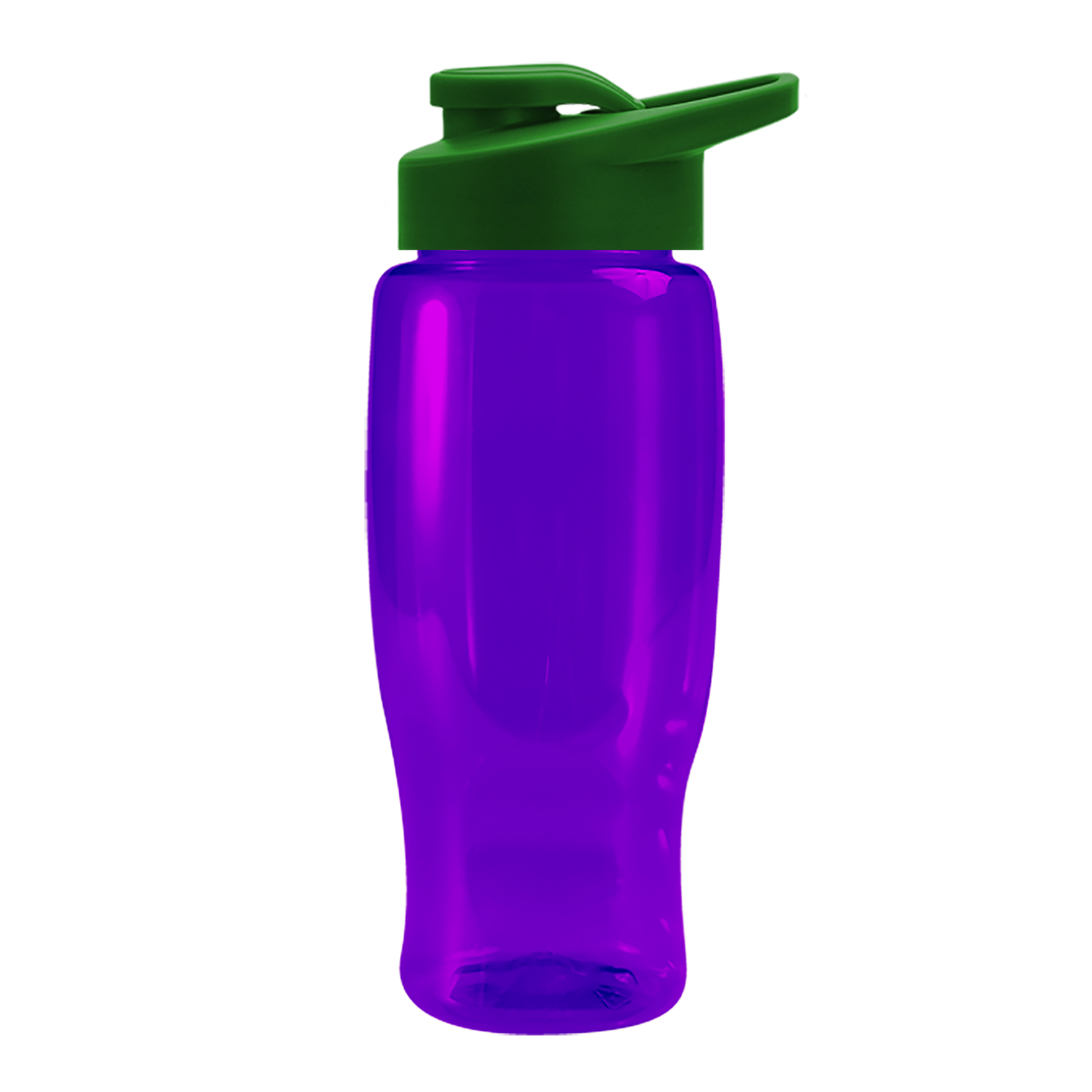 Poly+ Recycled Bottle with Drink-Thru Lid - 27 oz.