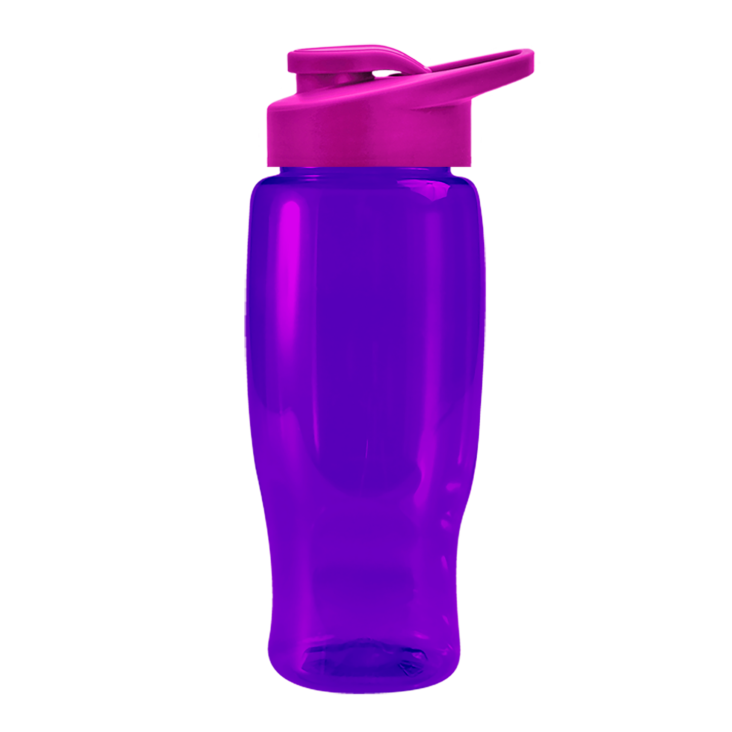 Poly+ Recycled Bottle with Drink-Thru Lid - 27 oz.