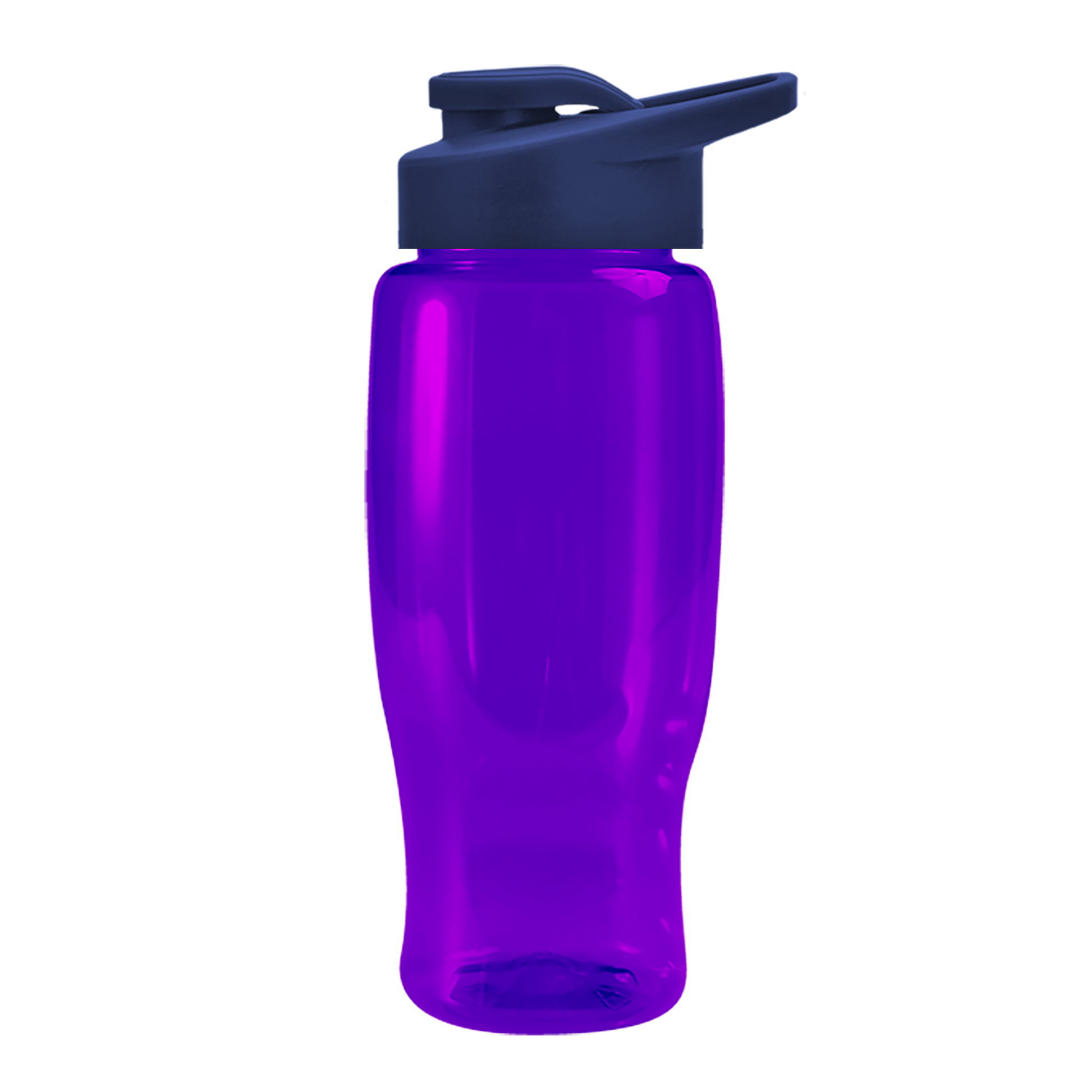 Poly+ Recycled Bottle with Drink-Thru Lid - 27 oz.