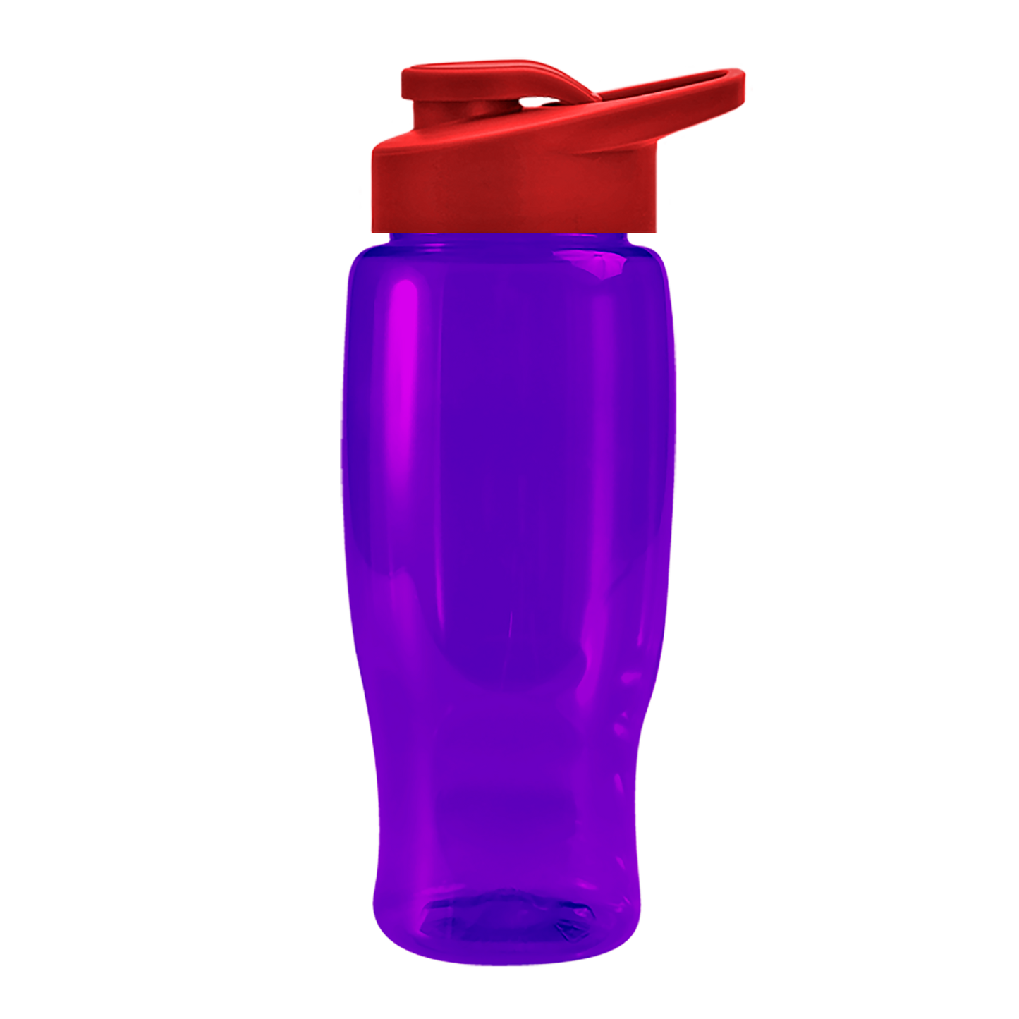Poly+ Recycled Bottle with Drink-Thru Lid - 27 oz.