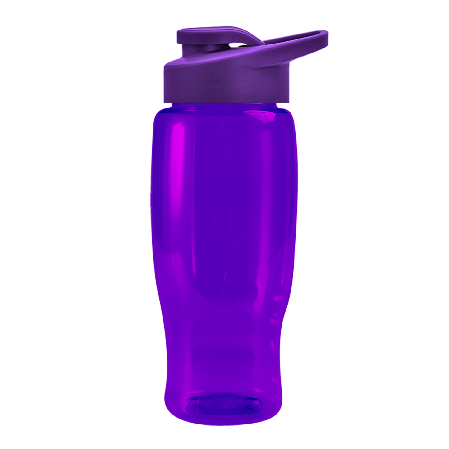 Poly+ Recycled Bottle with Drink-Thru Lid - 27 oz.