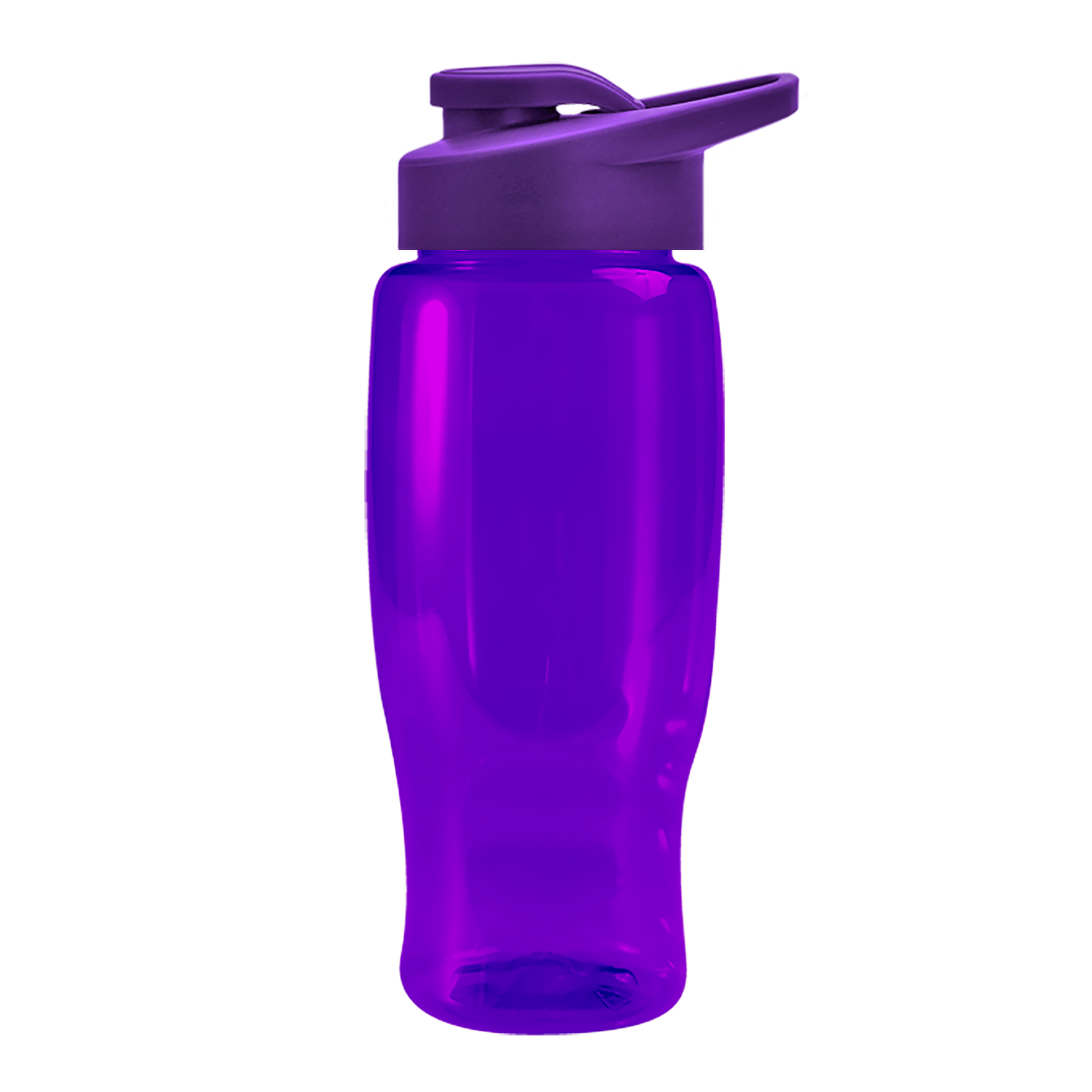 Poly+ Recycled Bottle with Drink-Thru Lid - 27 oz.