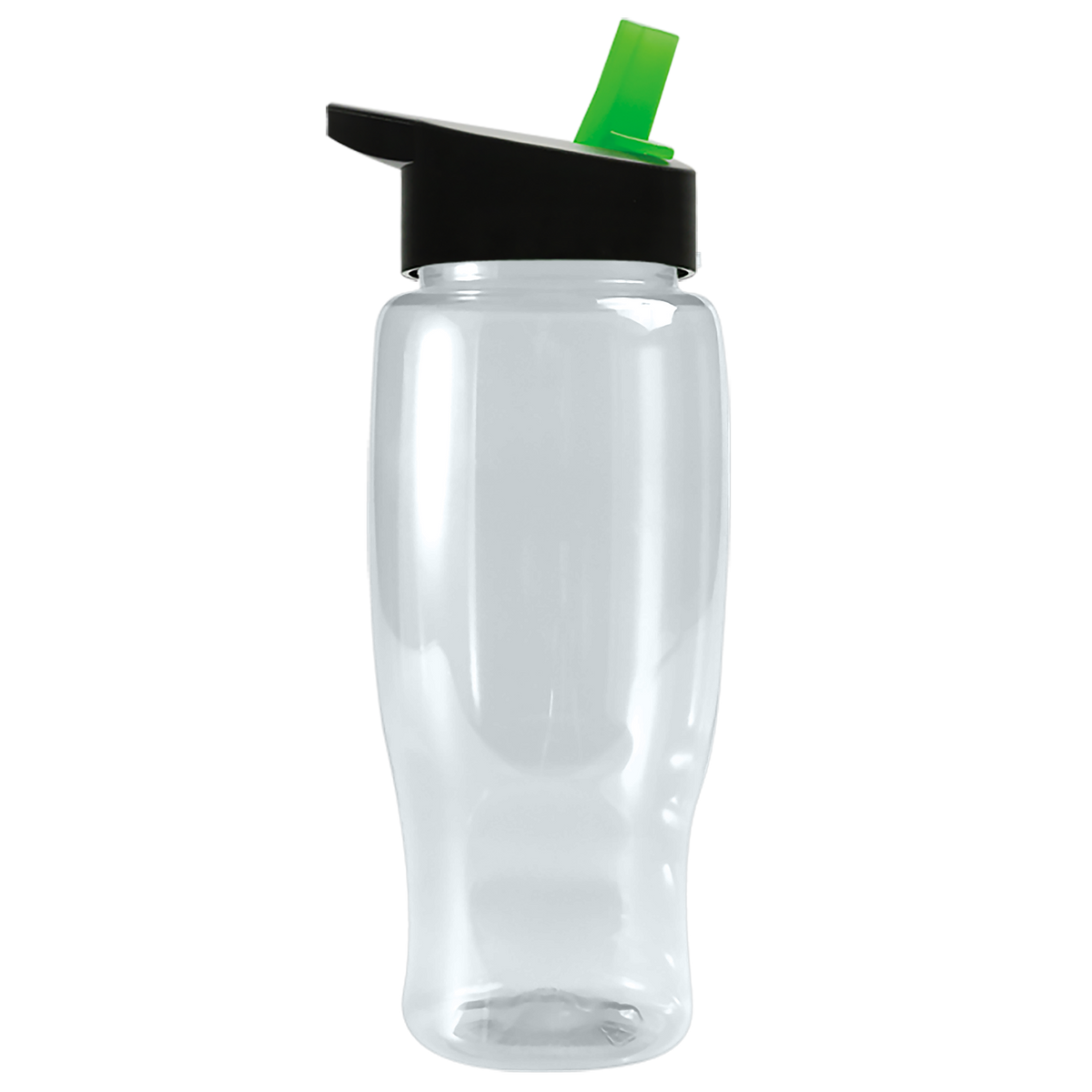 Custom logo Poly+ Recycled Bottle with Flip-Straw Lid - 27 oz.