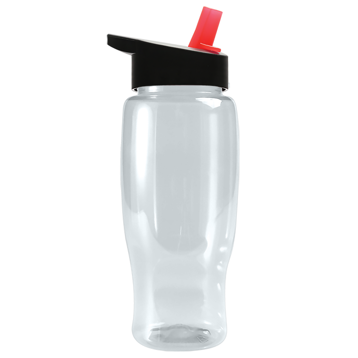 Custom logo Poly+ Recycled Bottle with Flip-Straw Lid - 27 oz.