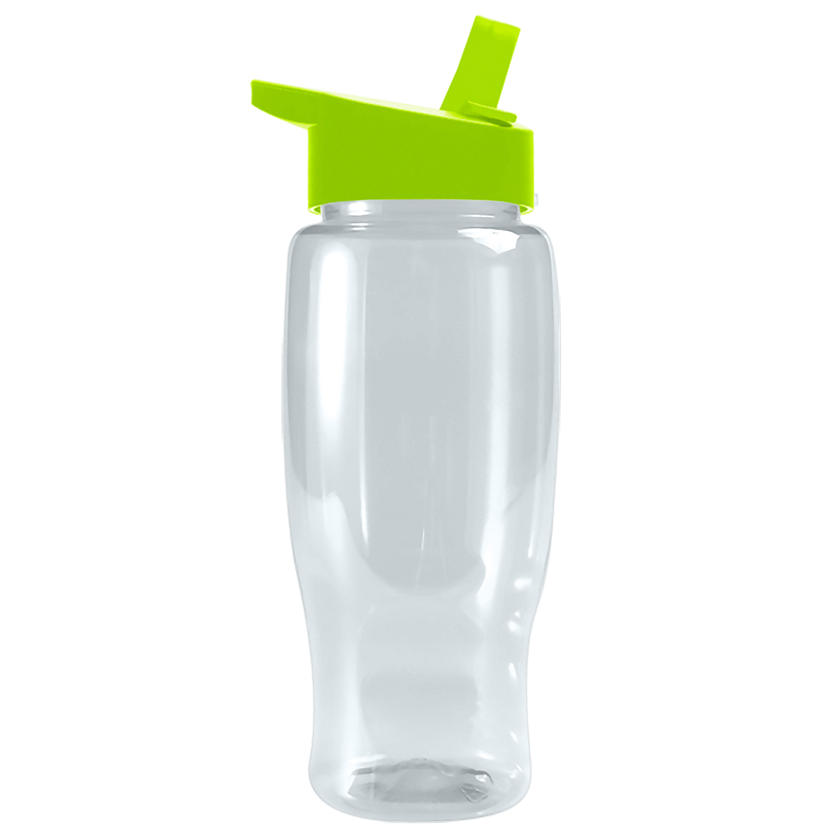 Custom logo Poly+ Recycled Bottle with Flip-Straw Lid - 27 oz.