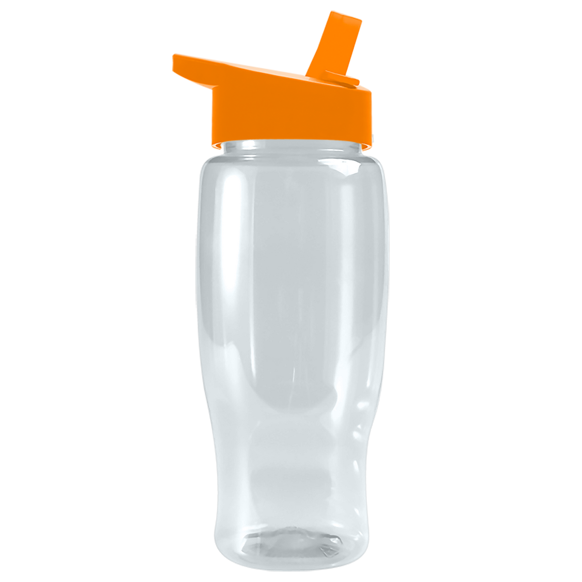 Custom logo Poly+ Recycled Bottle with Flip-Straw Lid - 27 oz.