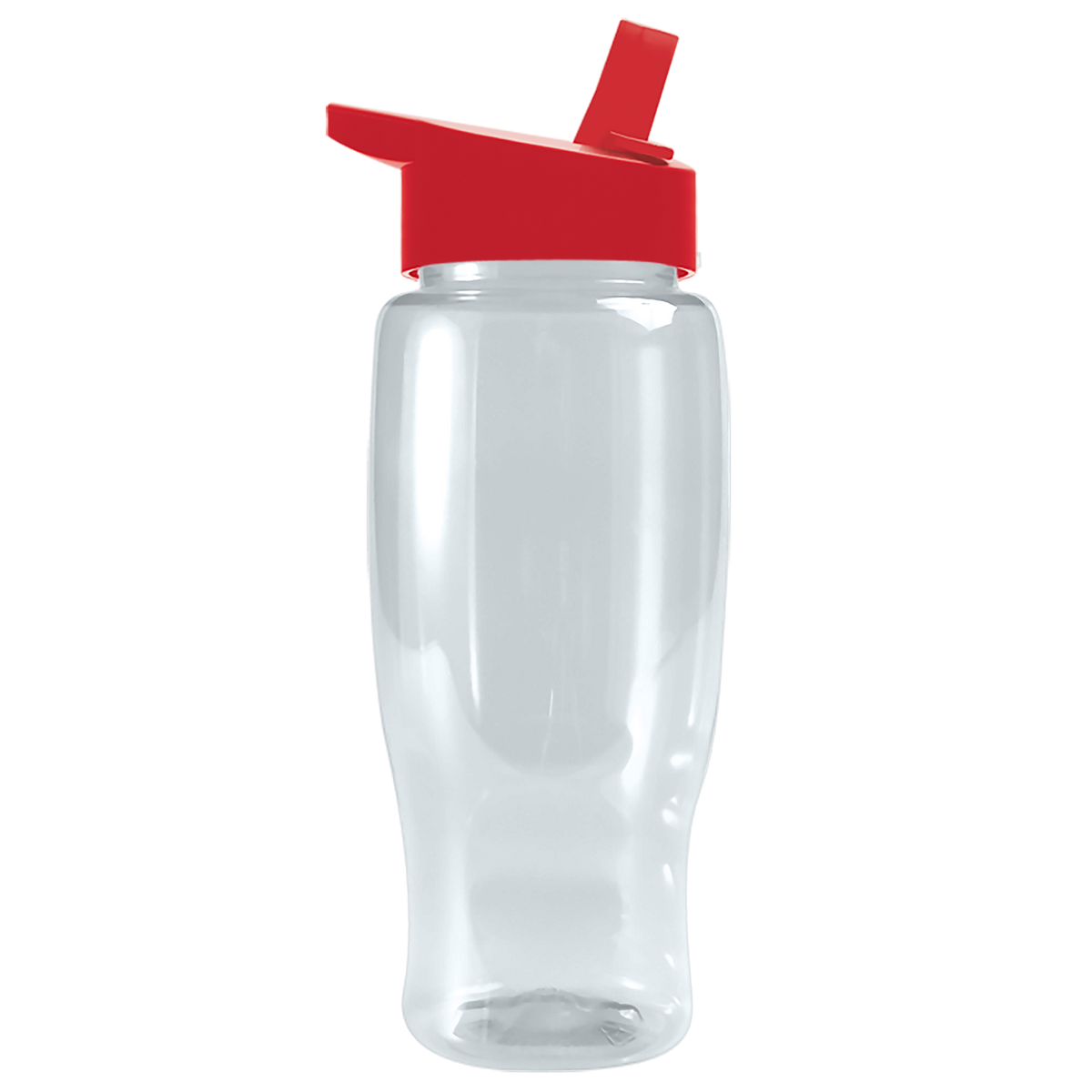 Custom logo Poly+ Recycled Bottle with Flip-Straw Lid - 27 oz.
