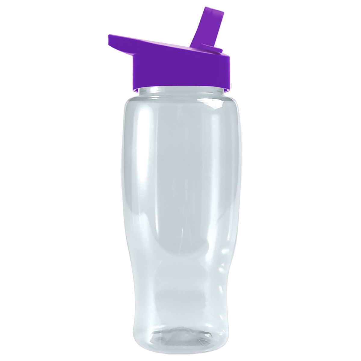 Custom logo Poly+ Recycled Bottle with Flip-Straw Lid - 27 oz.
