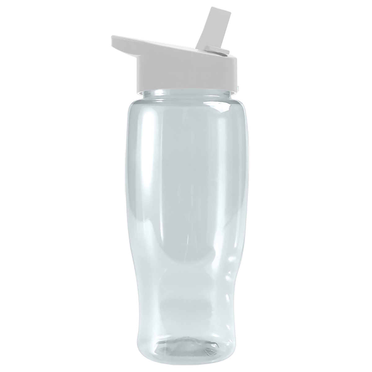 Custom logo Poly+ Recycled Bottle with Flip-Straw Lid - 27 oz.