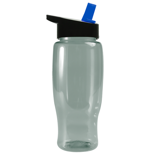 Poly+ Recycled Bottle with Flip-Straw Lid - 27 oz.