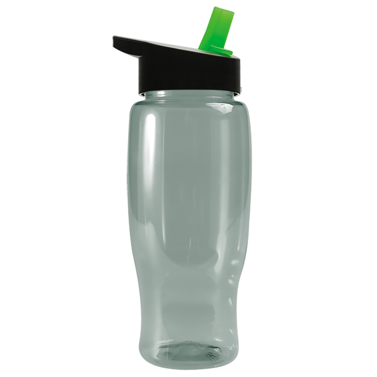 Custom logo Poly+ Recycled Bottle with Flip-Straw Lid - 27 oz.