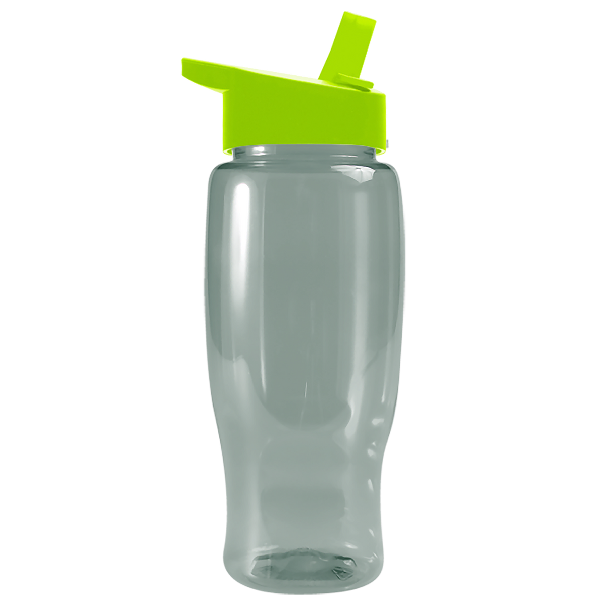 Custom logo Poly+ Recycled Bottle with Flip-Straw Lid - 27 oz.
