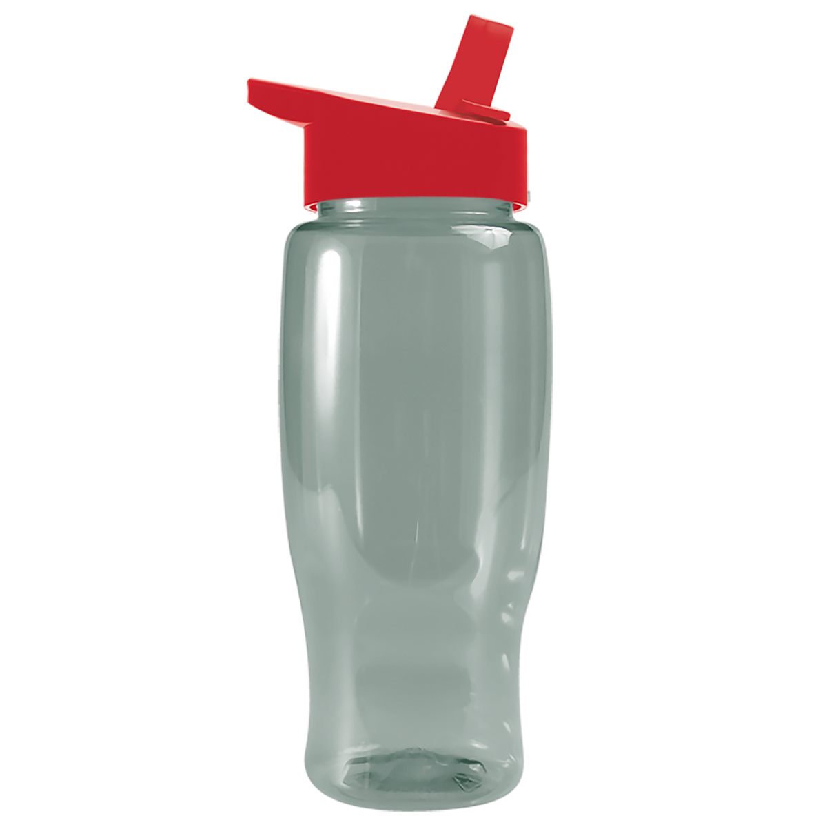 Custom logo Poly+ Recycled Bottle with Flip-Straw Lid - 27 oz.