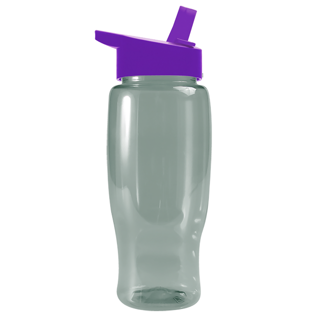 Custom logo Poly+ Recycled Bottle with Flip-Straw Lid - 27 oz.