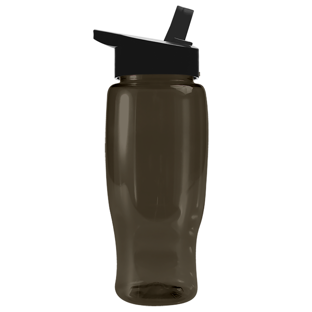 Custom logo Poly+ Recycled Bottle with Flip-Straw Lid - 27 oz.