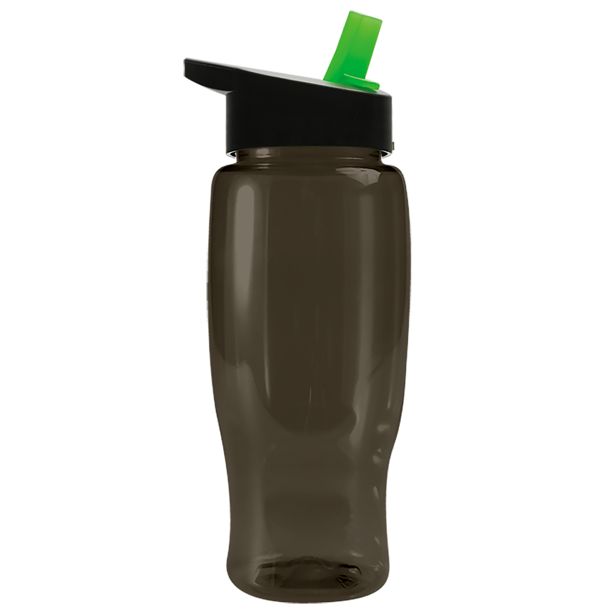 Custom logo Poly+ Recycled Bottle with Flip-Straw Lid - 27 oz.