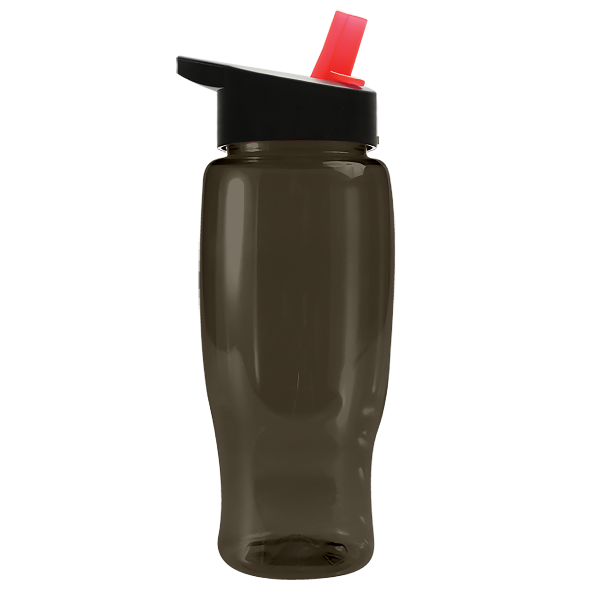 Custom logo Poly+ Recycled Bottle with Flip-Straw Lid - 27 oz.