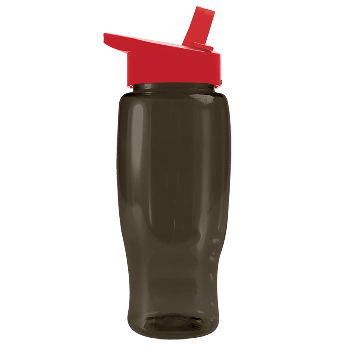 Custom logo Poly+ Recycled Bottle with Flip-Straw Lid - 27 oz.