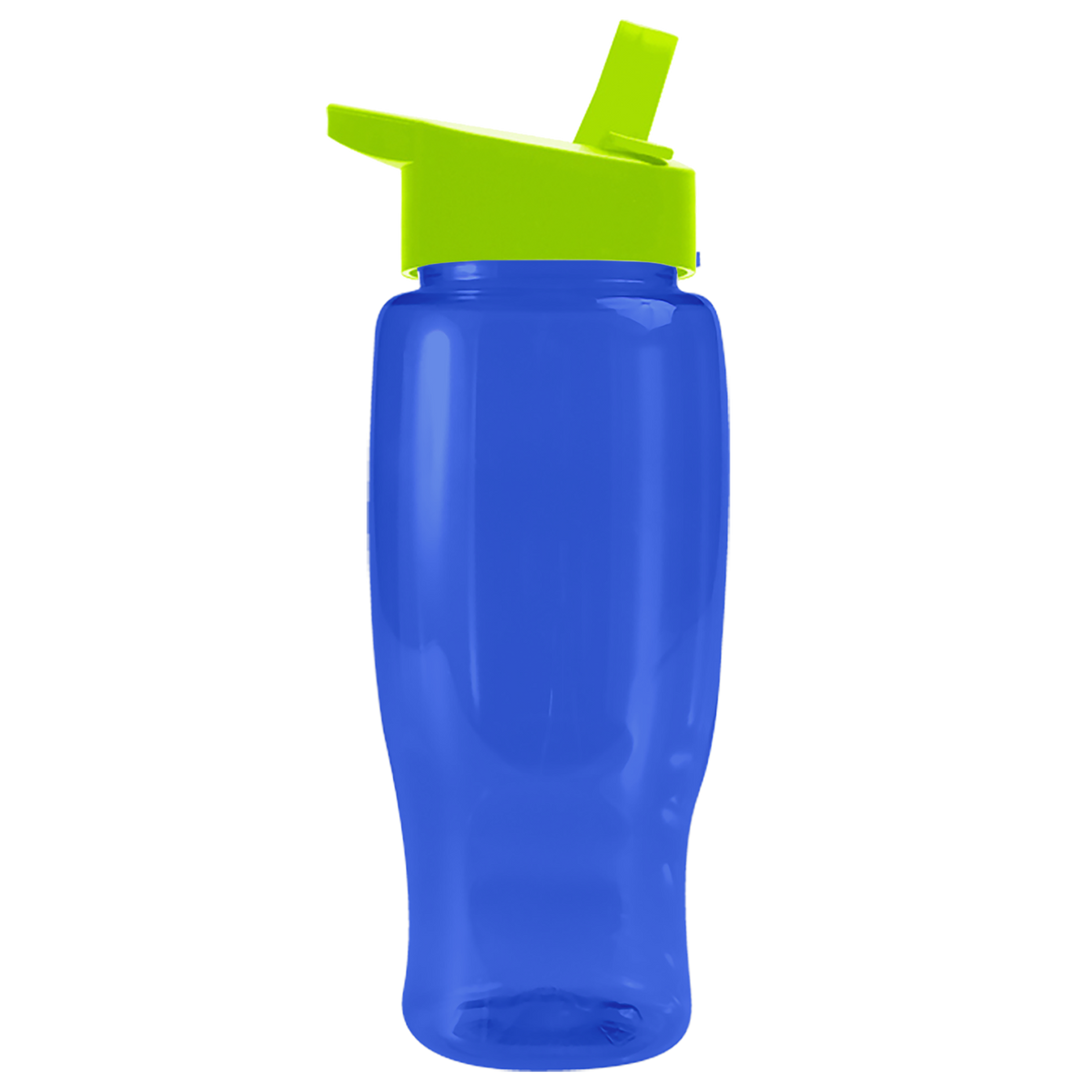 Custom logo Poly+ Recycled Bottle with Flip-Straw Lid - 27 oz.