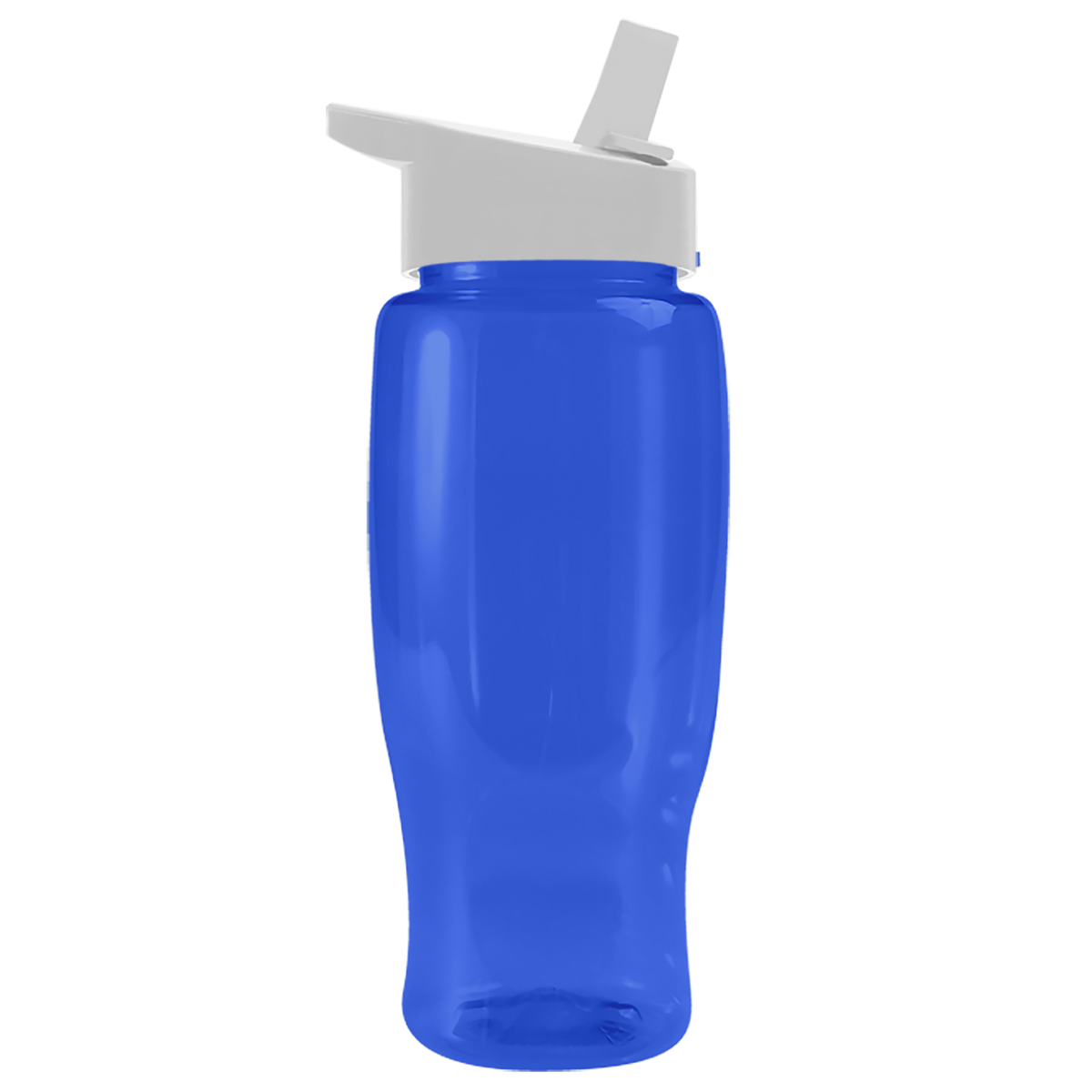 Custom logo Poly+ Recycled Bottle with Flip-Straw Lid - 27 oz.