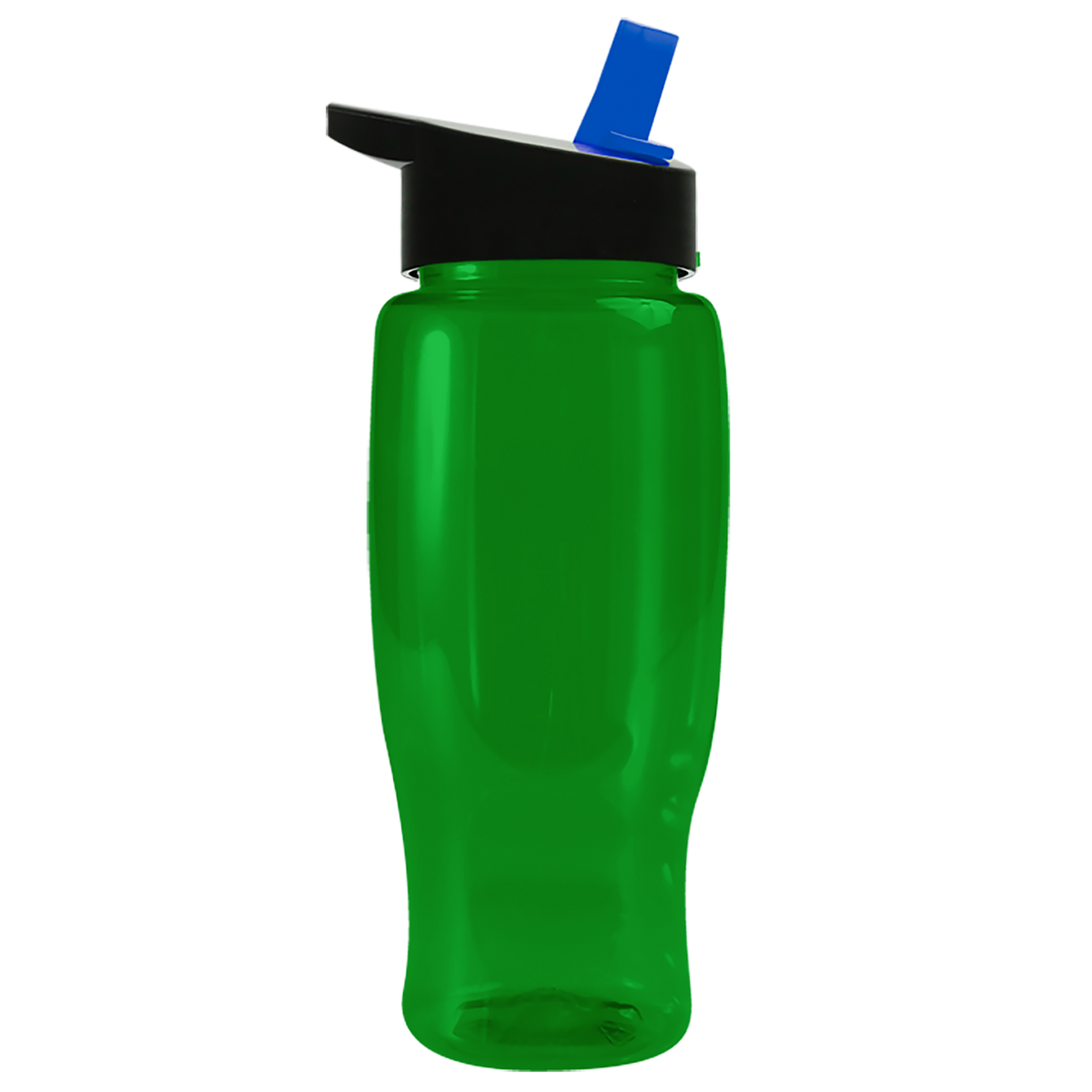 Custom logo Poly+ Recycled Bottle with Flip-Straw Lid - 27 oz.