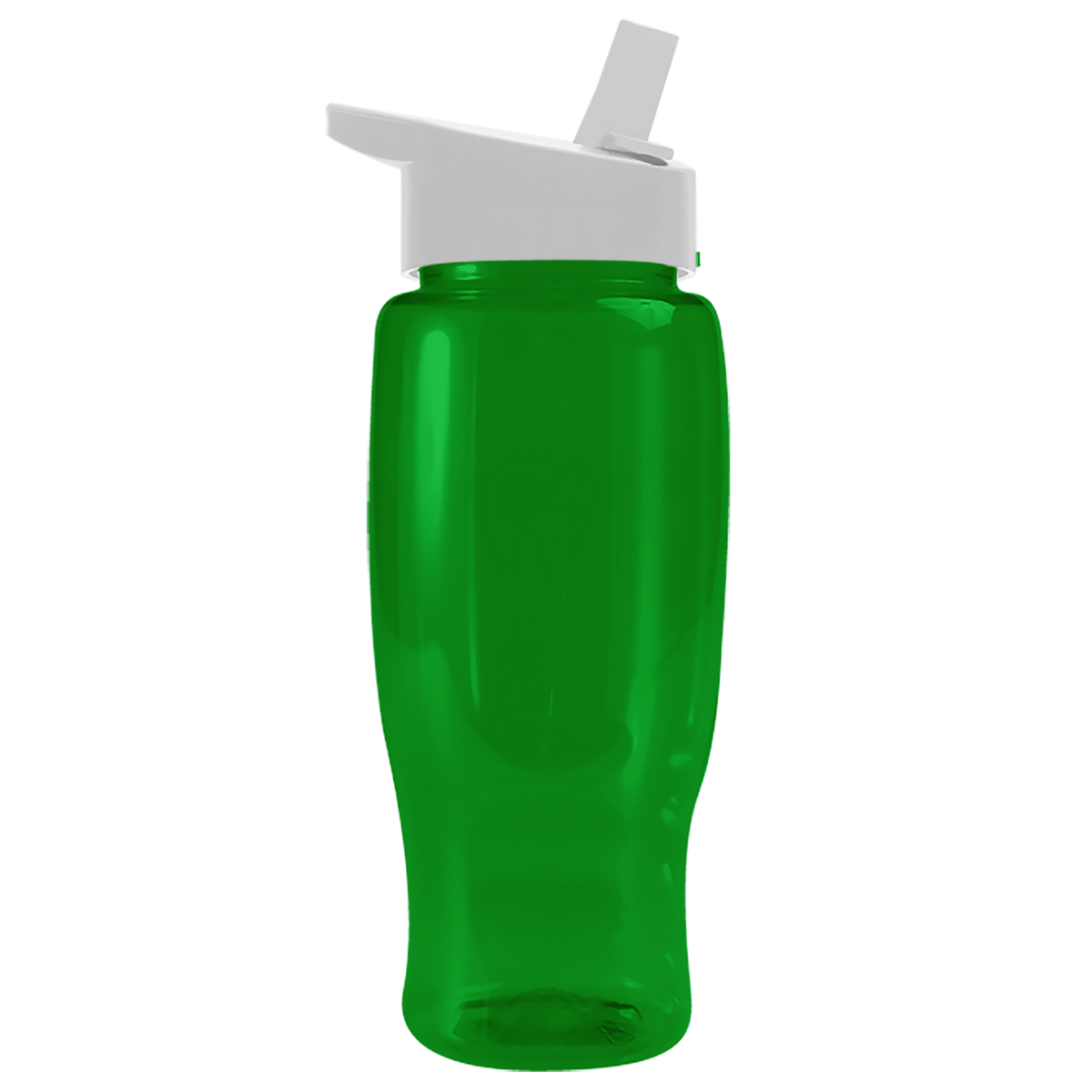 Custom logo Poly+ Recycled Bottle with Flip-Straw Lid - 27 oz.