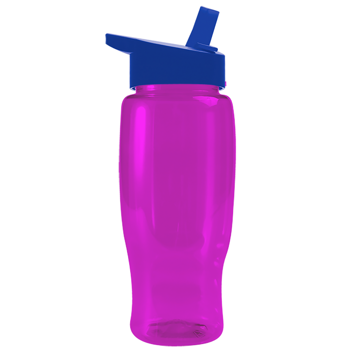 Custom logo Poly+ Recycled Bottle with Flip-Straw Lid - 27 oz.