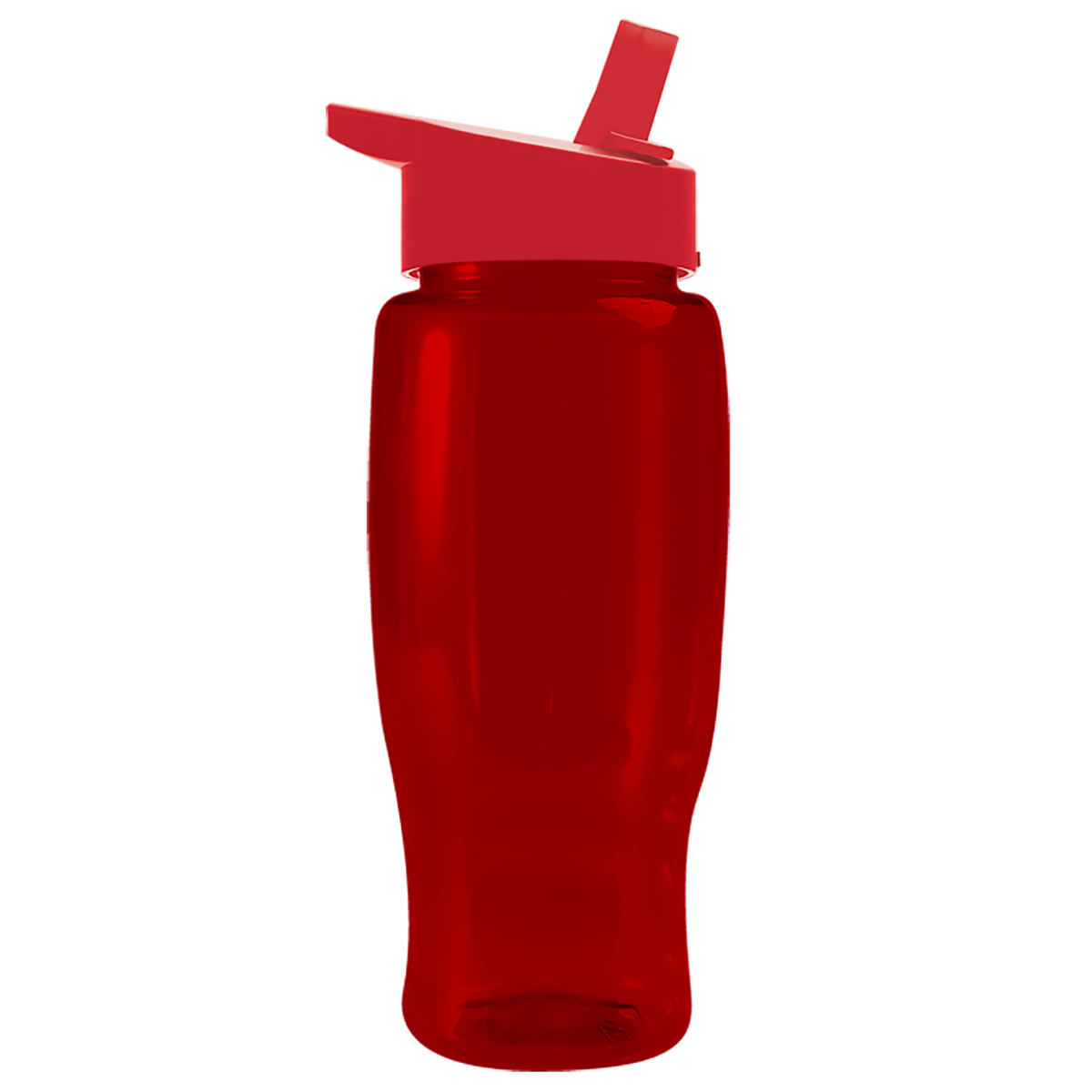 Custom logo Poly+ Recycled Bottle with Flip-Straw Lid - 27 oz.