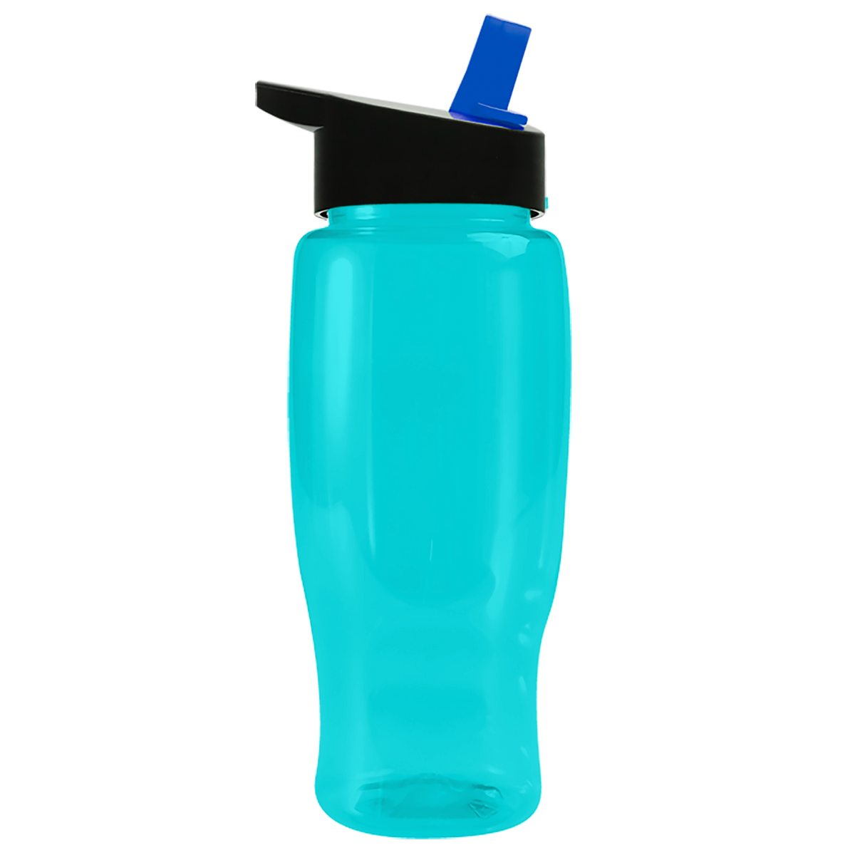 Custom logo Poly+ Recycled Bottle with Flip-Straw Lid - 27 oz.