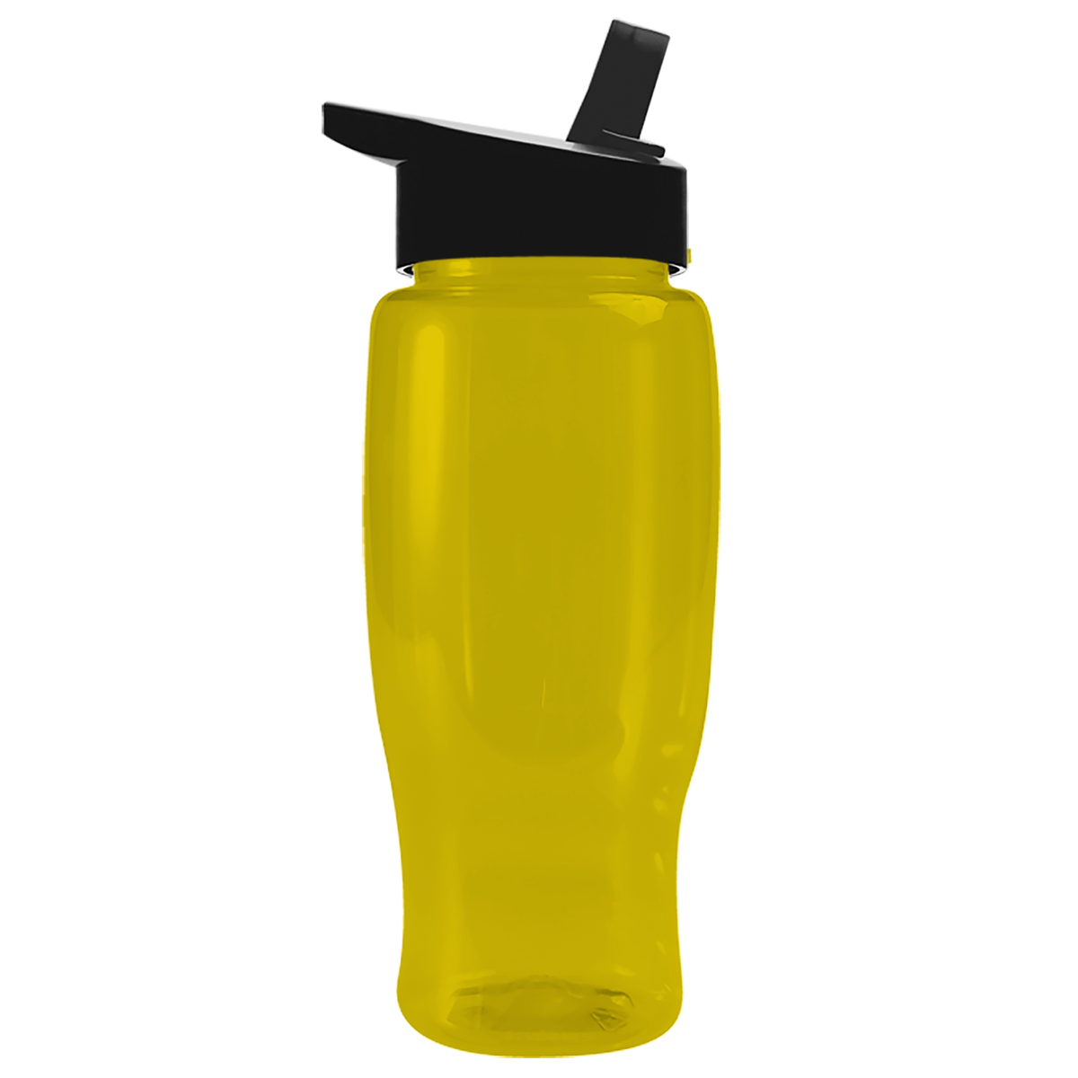 Custom logo Poly+ Recycled Bottle with Flip-Straw Lid - 27 oz.