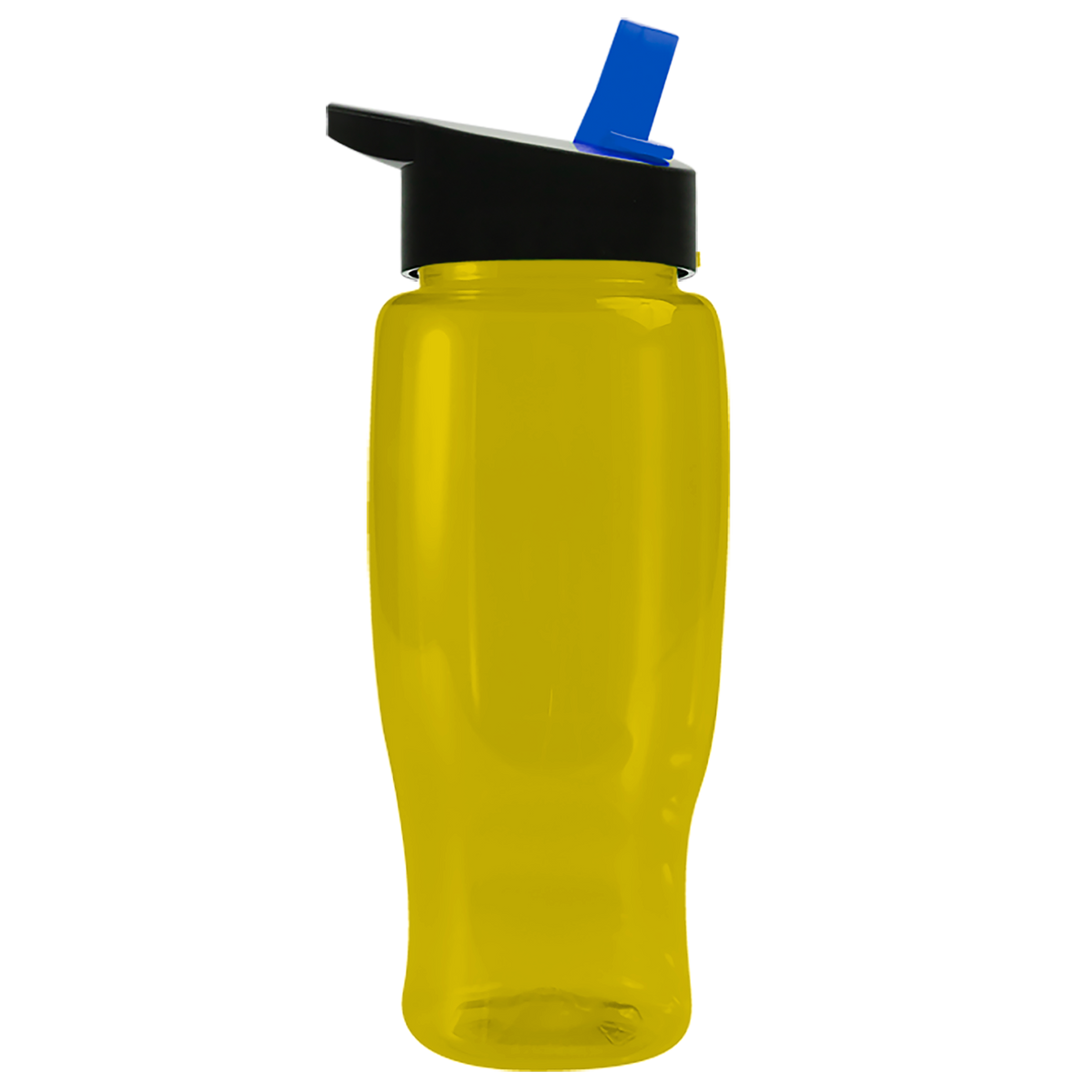 Custom logo Poly+ Recycled Bottle with Flip-Straw Lid - 27 oz.