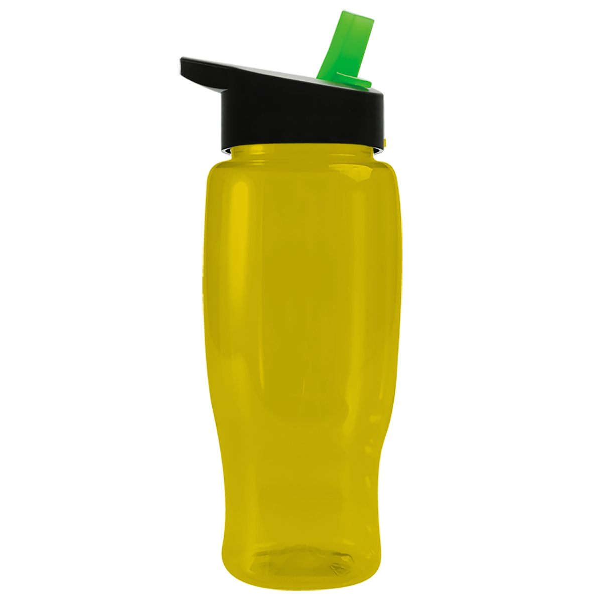 Custom logo Poly+ Recycled Bottle with Flip-Straw Lid - 27 oz.